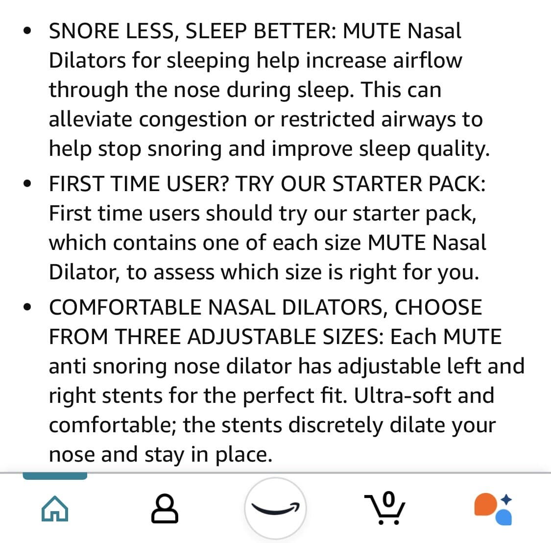 Rhinomed Mute Breathe More Snore Less Sleep Better, NEW (unused) 4