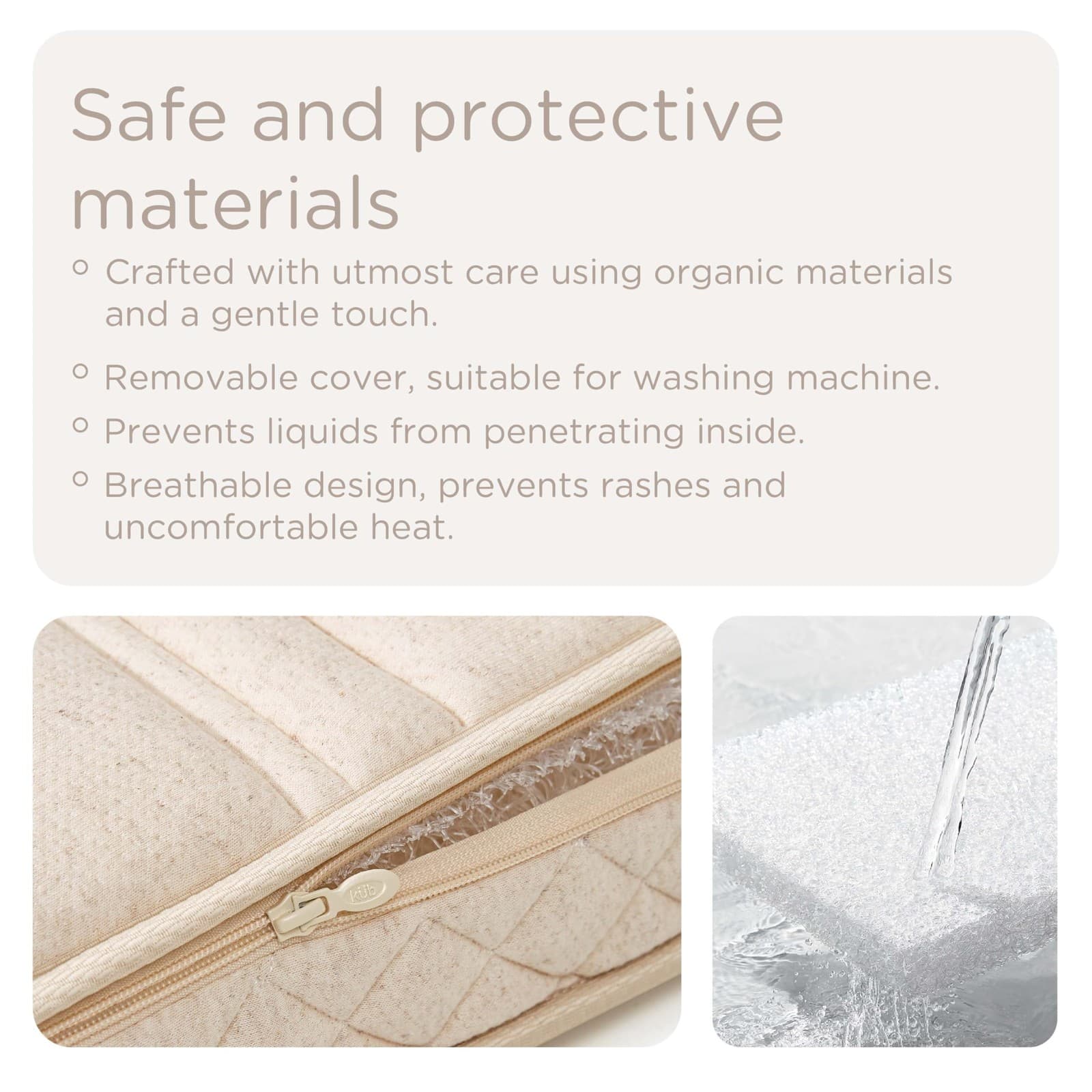 Baby & Toddler Crib Mattress, Organic Breathable Fabric Cover ＆ High Density ... 4