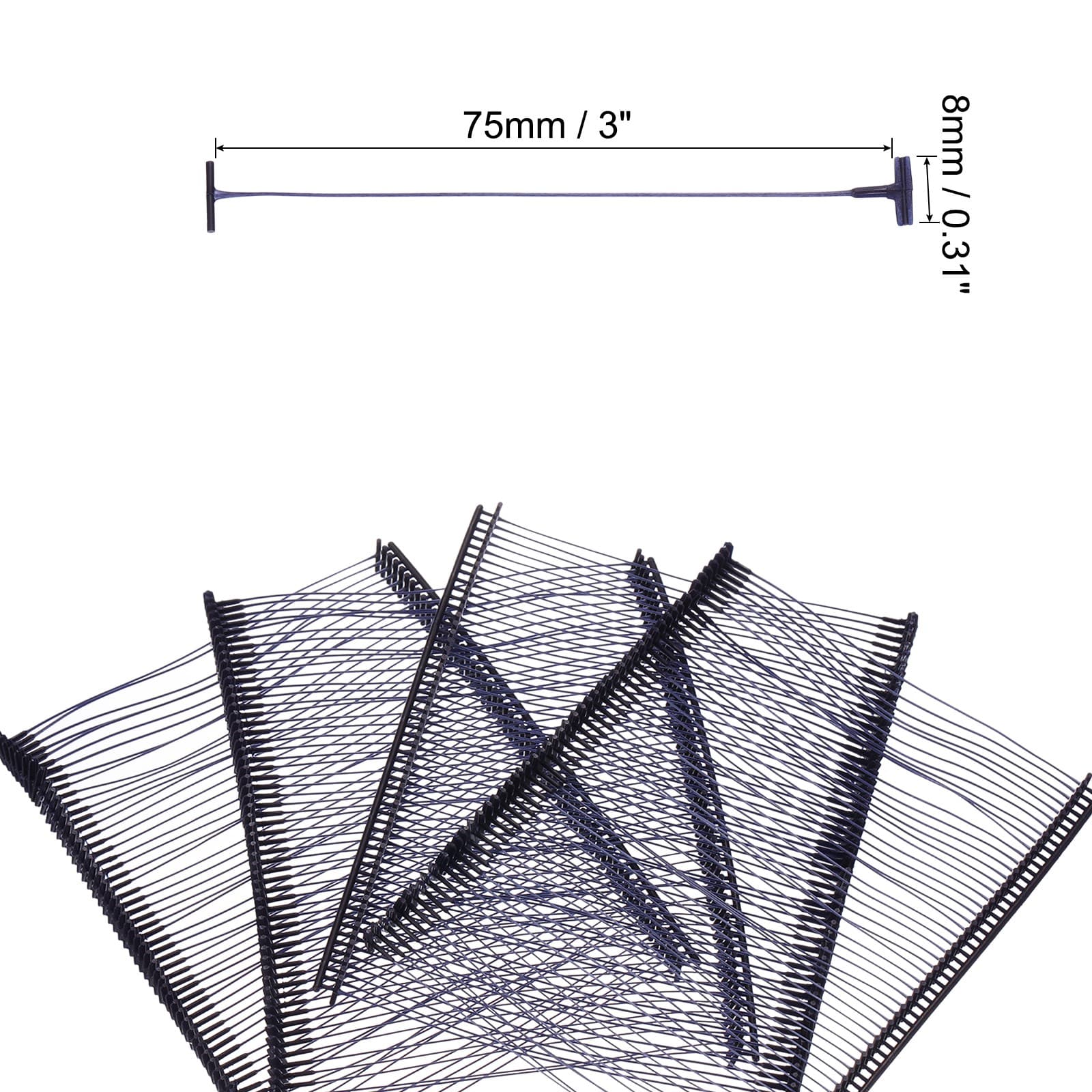 5000pcs 75mm Tagging Fasteners Clothing Tag Barbs Attachments Price Tag Navy 2