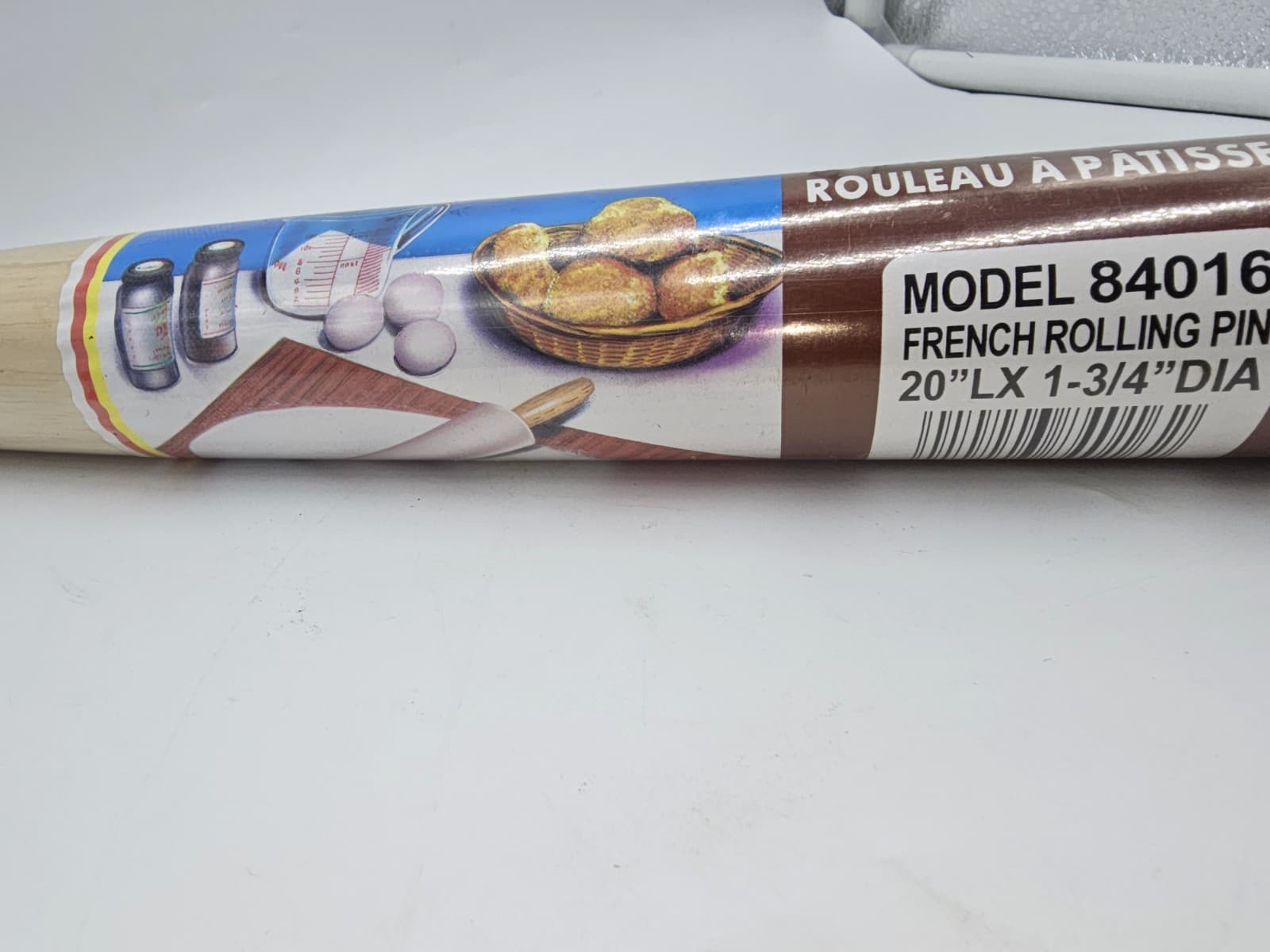 Wood French Rolling Pin 20 Inch Tapered NoHandles Pastry Dough Baking NEW 3