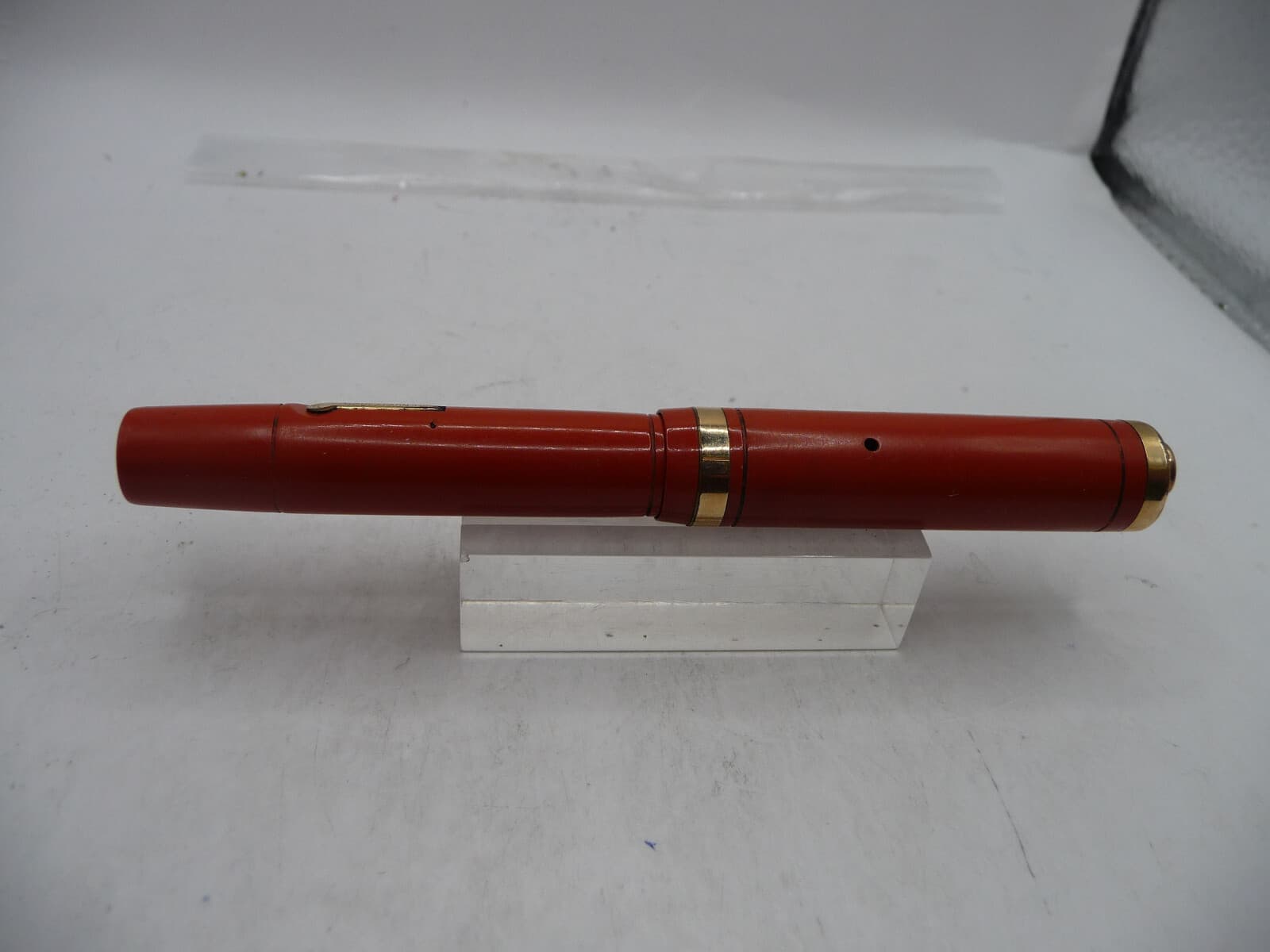 Conklin Vintage Orange Endura Ring Top Fountain pen-l4k fine nib 6