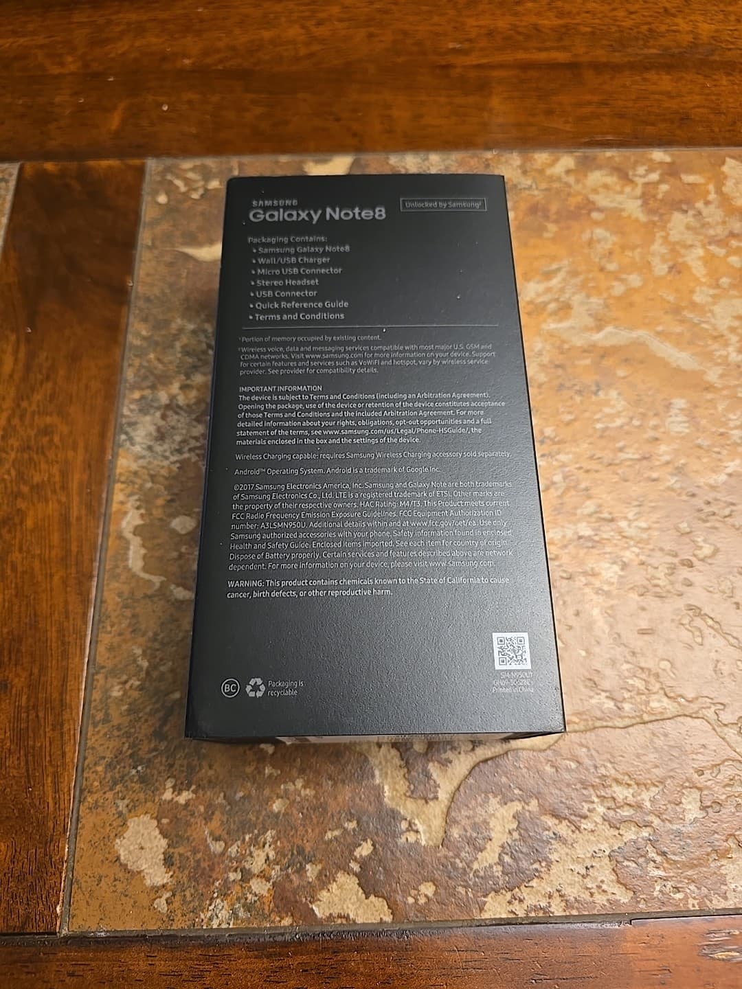Samsung Galaxy Note 8 Box Only (SM-N950U1) 2