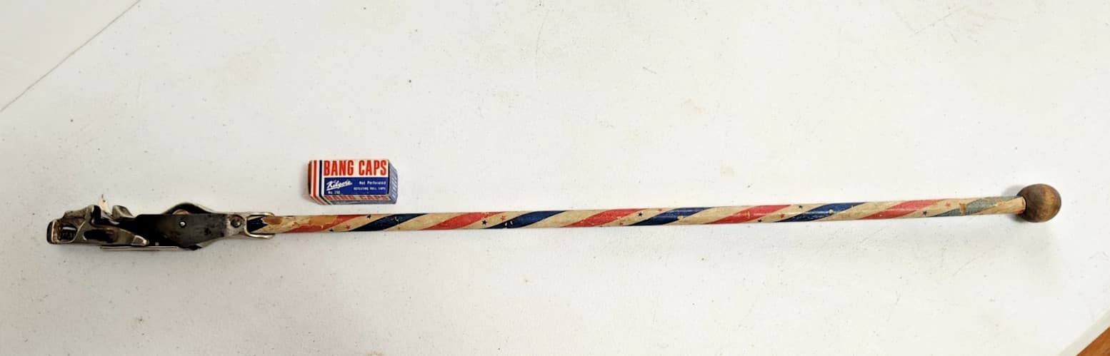 Antique American Cap Cane Stick Model nine Repeater 1920s 2