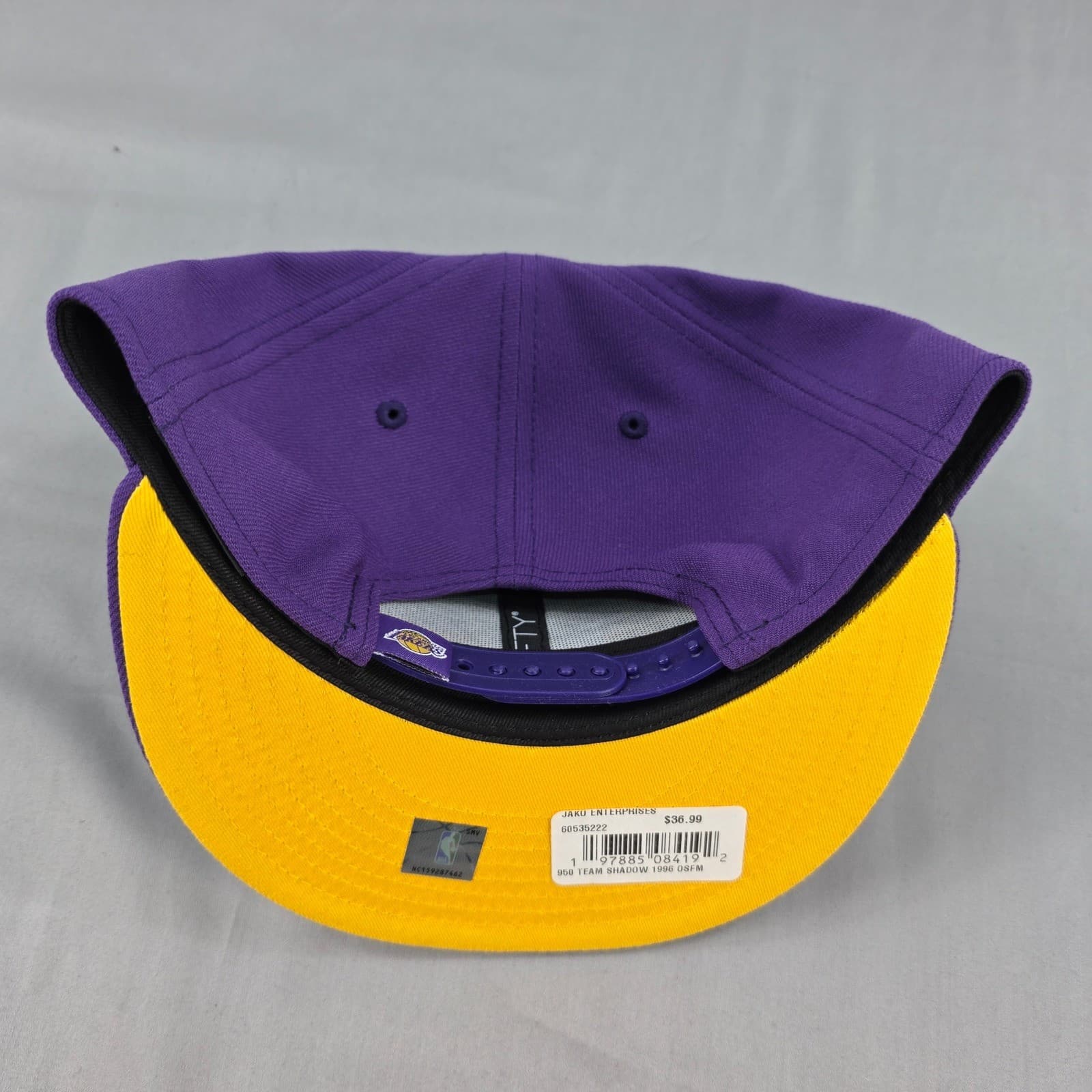 New Era Los Angeles Lakers Snapback Hat NBA Basketball Purple 9Fifty Team Shadow 6