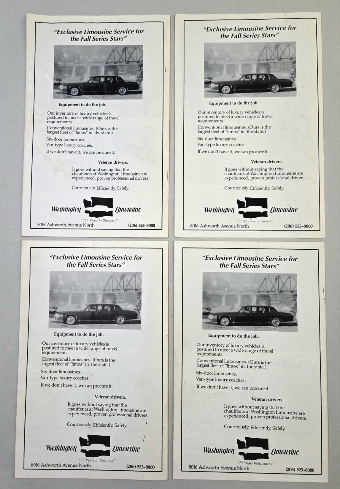 4 Seattle PARAMOUNT THEATRE 1981 Programs BOB NEWHART BOB HOPE GOULET BEN VEREEN 2