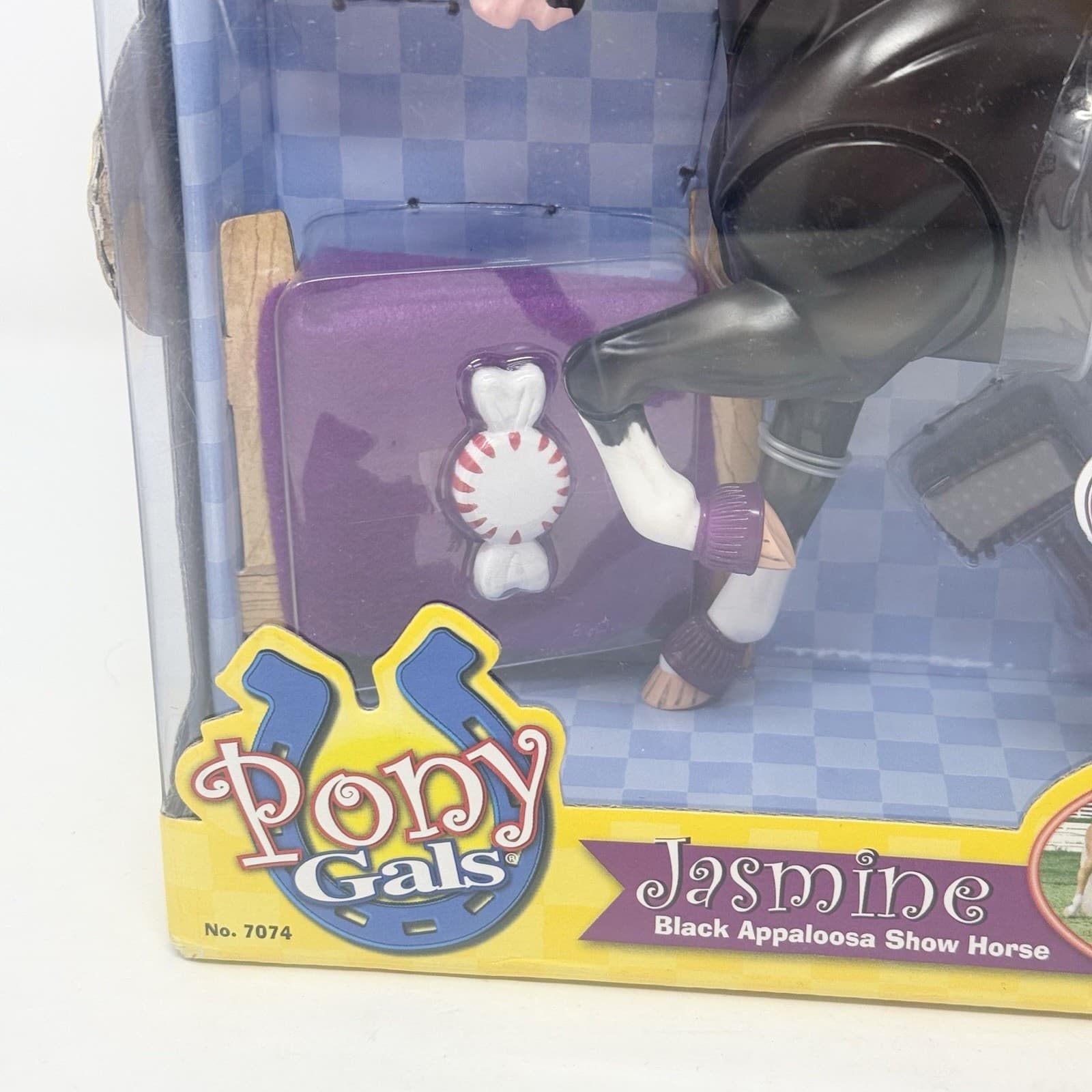 Breyer Pony Gals Jasmine Black Appaloosa Show Horse NIB Hair 2008 3