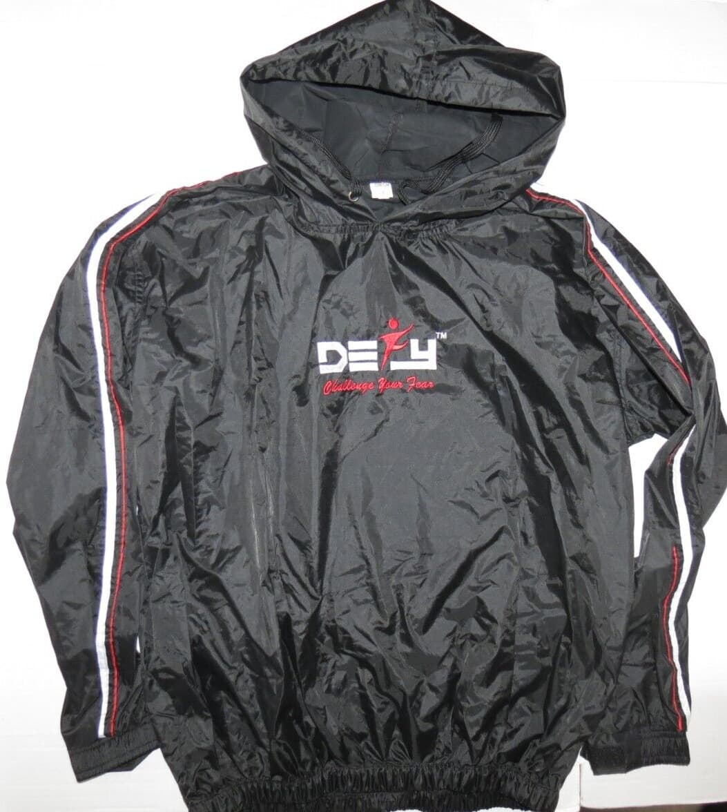 c7* Heavy Duty Sauna Sweat Suit Gym Fitness Weight Loss Anti-Rip Suit Large 3