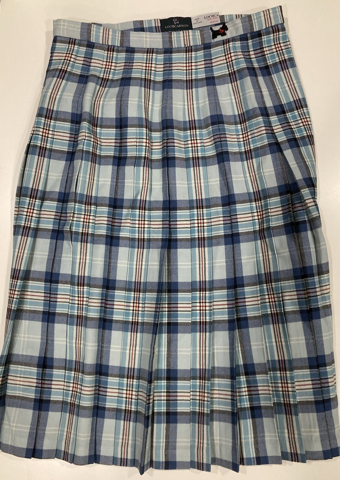 Lochcarron New Wool Princess Diana Memorial Tartan Kilt Size 12 Scotland