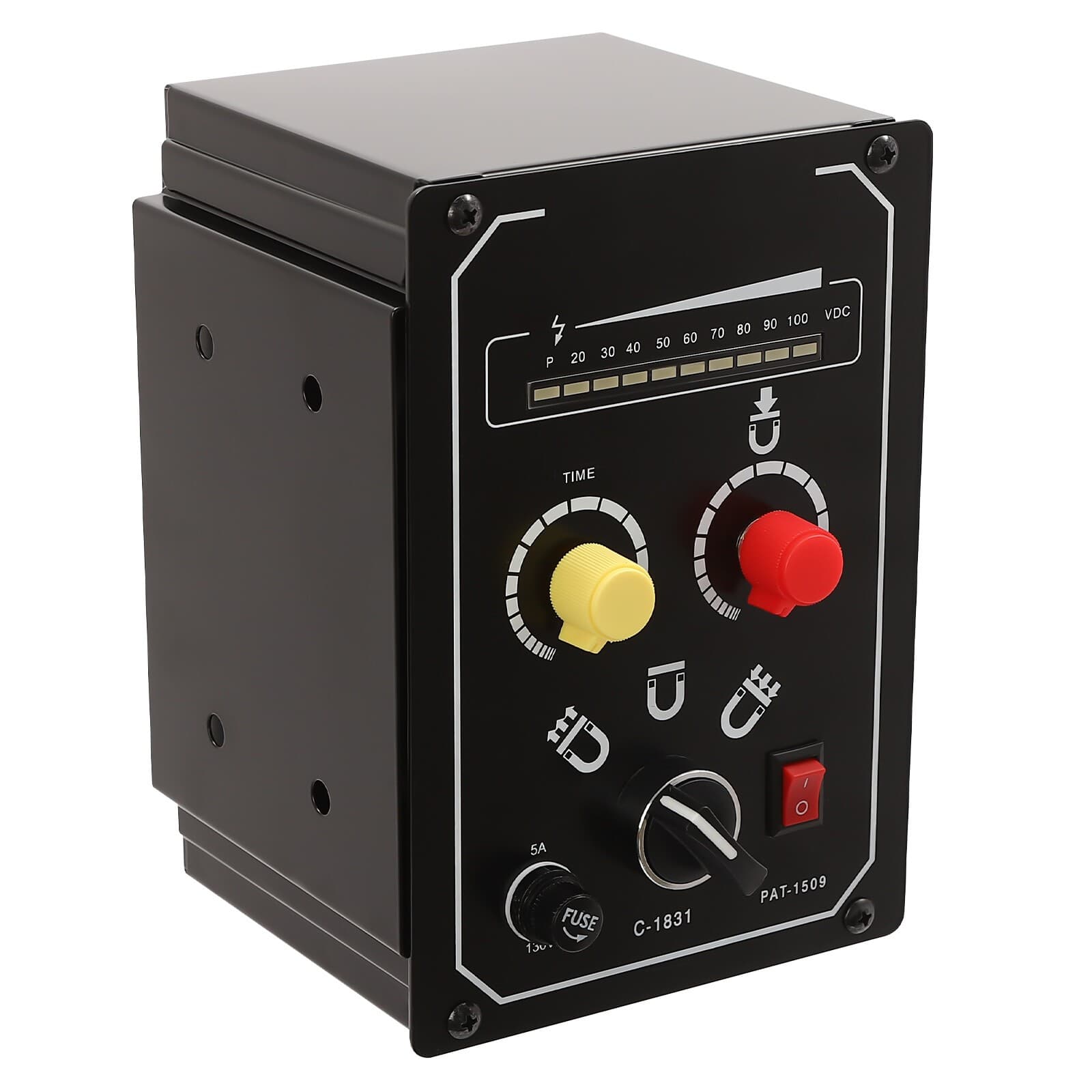 Electro Magnetic Chuck Controller 0-100V 5A DC Magnetic Force Adjustable 110V 5