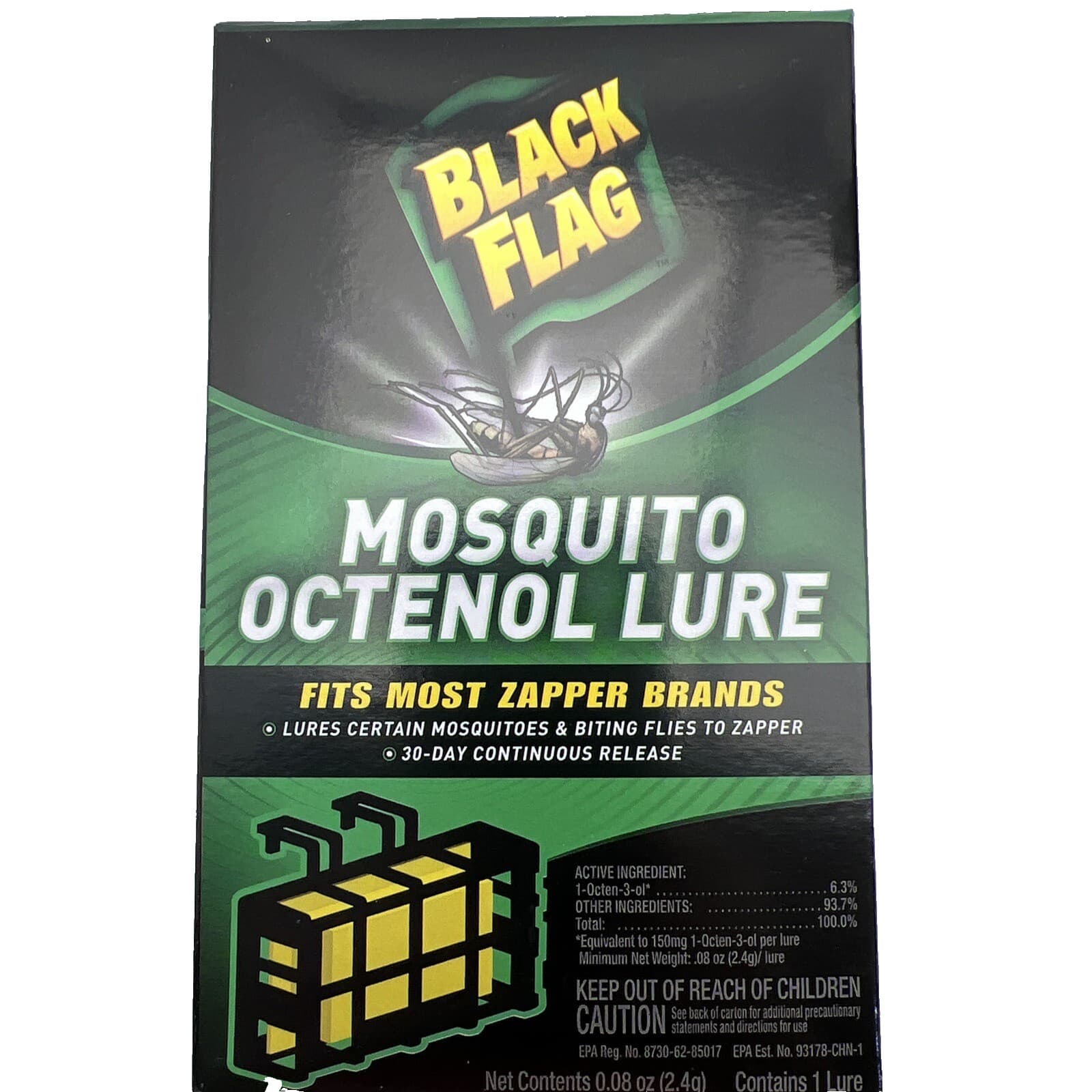 Black Flag Mosquito Octenol Lure 30 Day BZ-OCT1 Lot of 2 Fits Most Brand Zappers 2