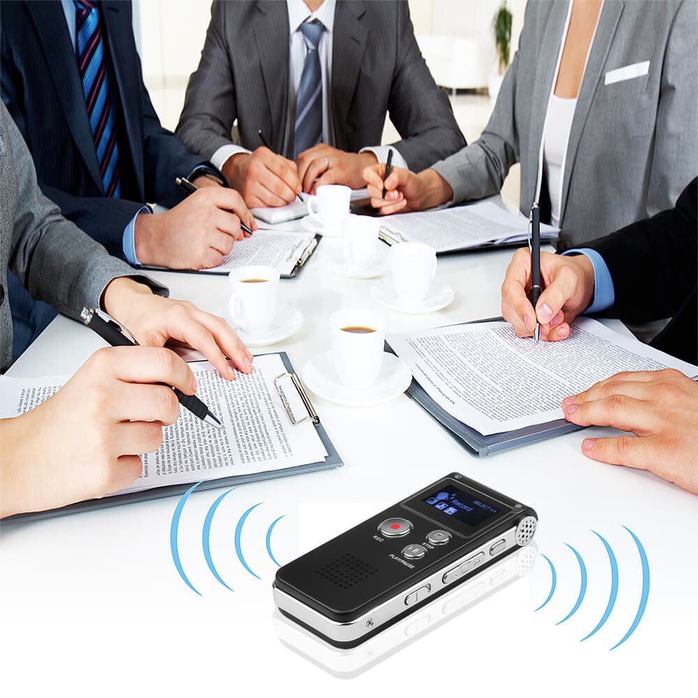 Digital Voice Recorder Dictaphone Audio Sound Recorder Mini Spy Lecture 2024 US 4