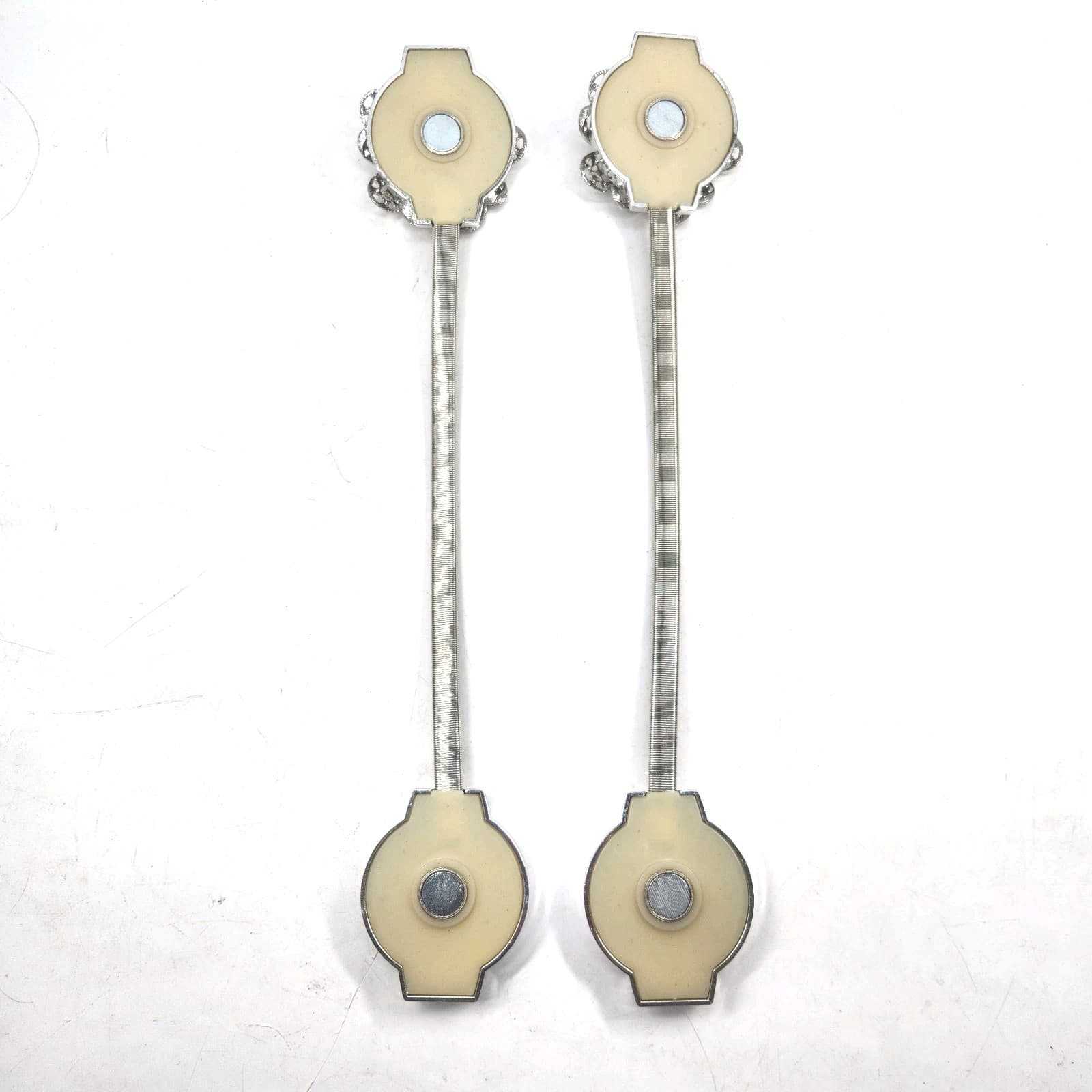 Crystal Curtain Tiebacks Window Drapery Holder Magnetic Curtain Holdbacks Pair 4