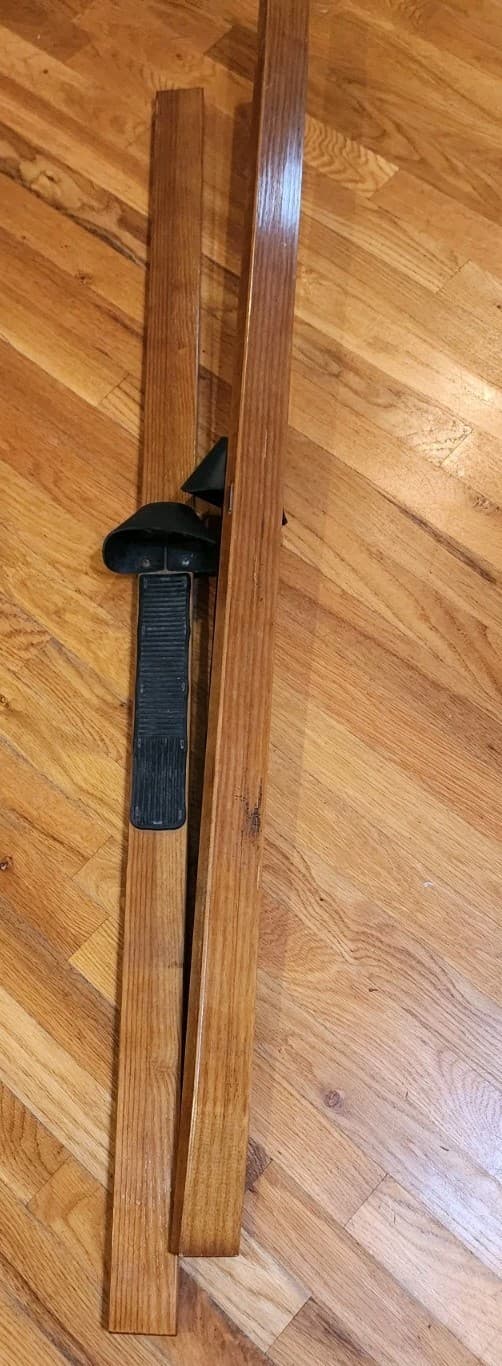 Vintage Nordic Track Wooden SKIS Nordictrack parts USED see pics  5