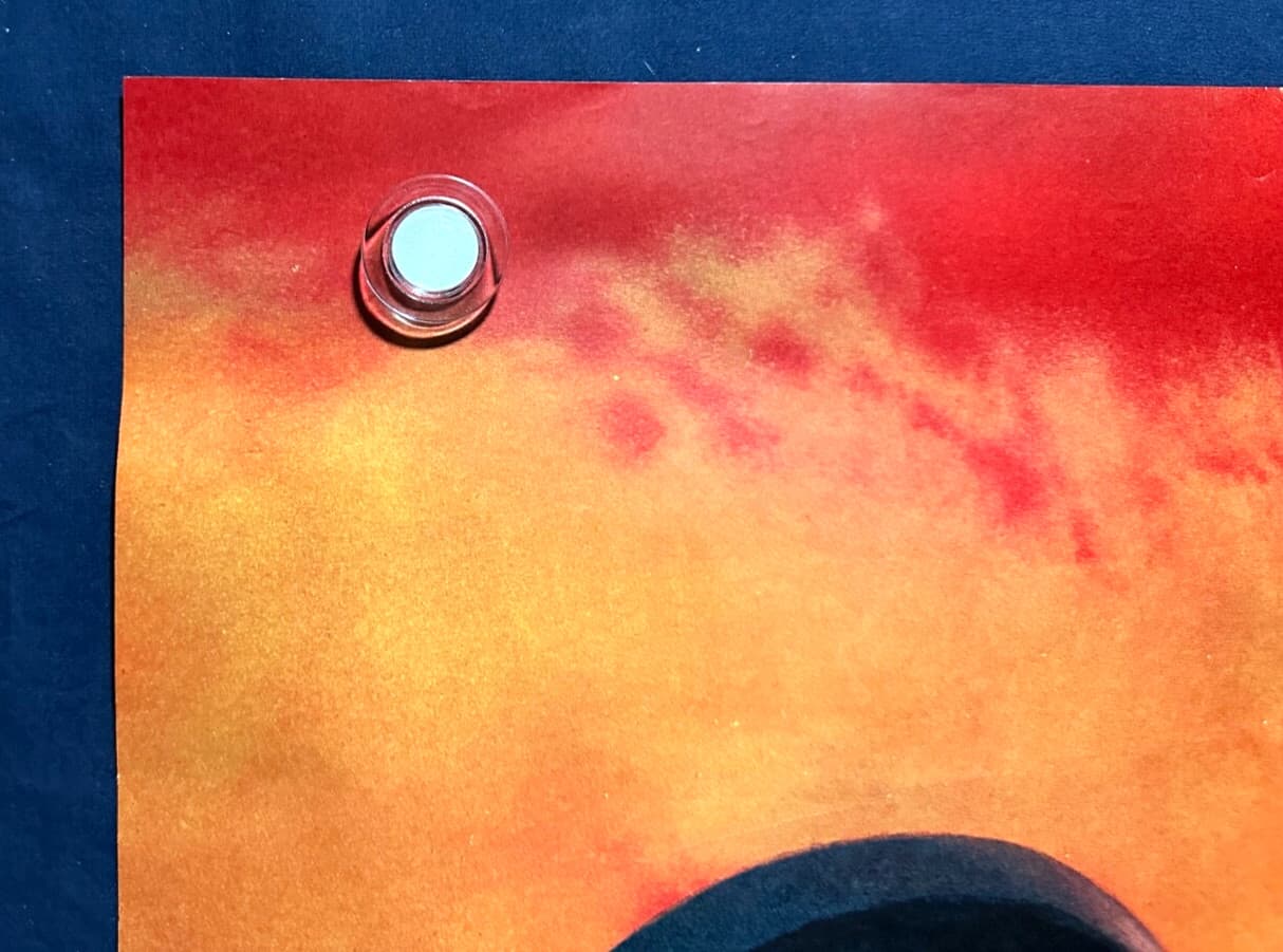 🔥 super rare MEAT LOAF "Bat Out Of Hell" Record Store PROMO POSTER 28x28 VG+/EX 2