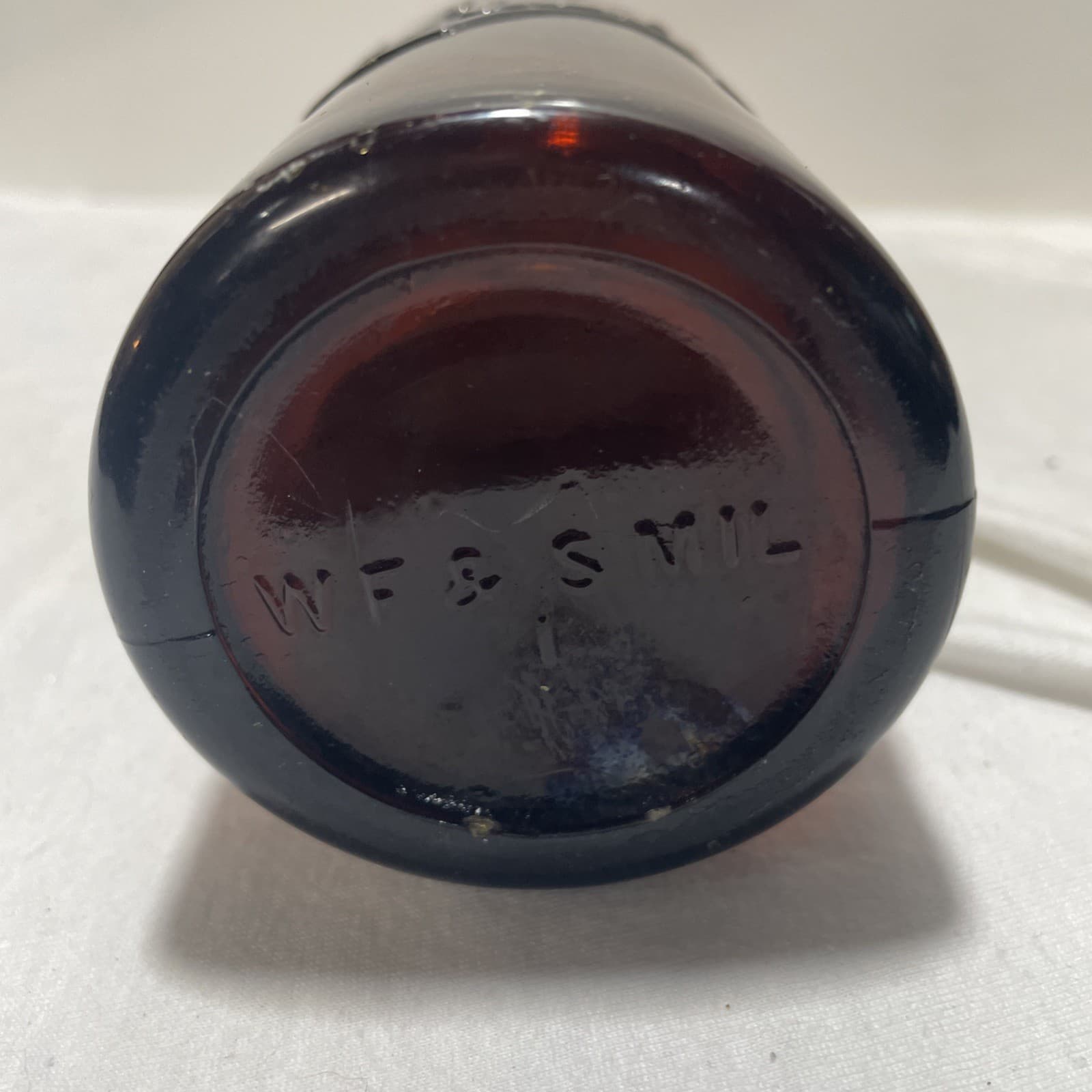 vintage schlitz beer bottle Amber 4