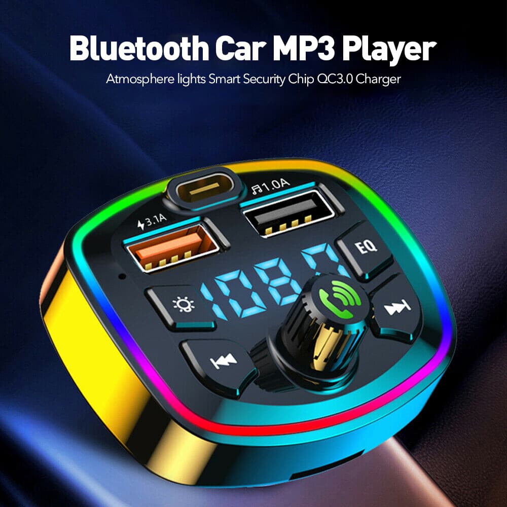 Bluetooth 5.0 Car Wireless FM Transmitter Adapter 2USB PD Charger Hands-Free ✎ 6