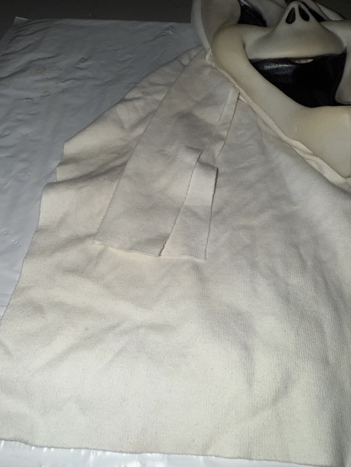 Fun World Div Gen 1 Silly Ghost Halloween Mask White Cotton Shroud 1992-1995 5