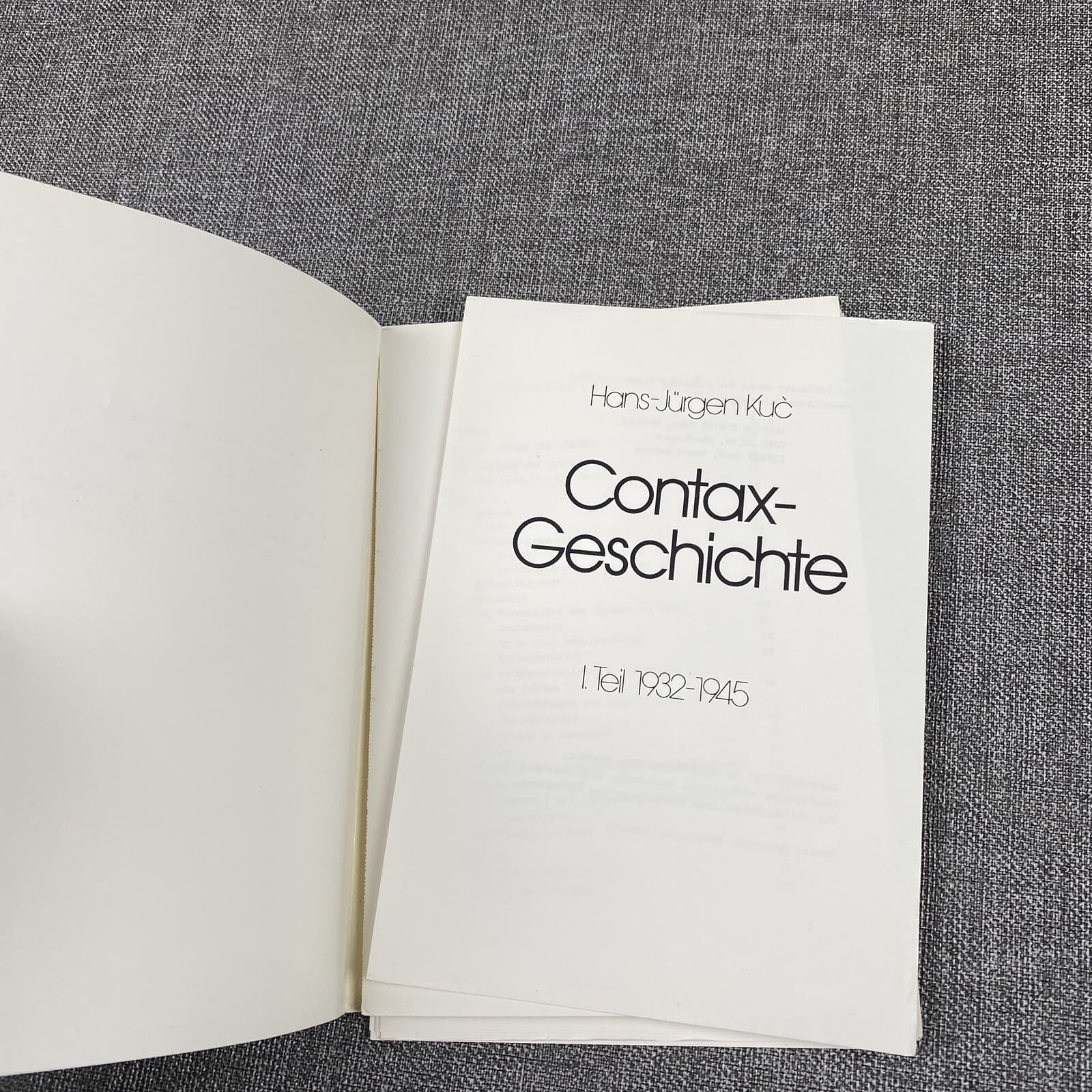 Vintage History of the Contax Part I - 1932-1945 by Hans Jurgen Kuc 1981 6