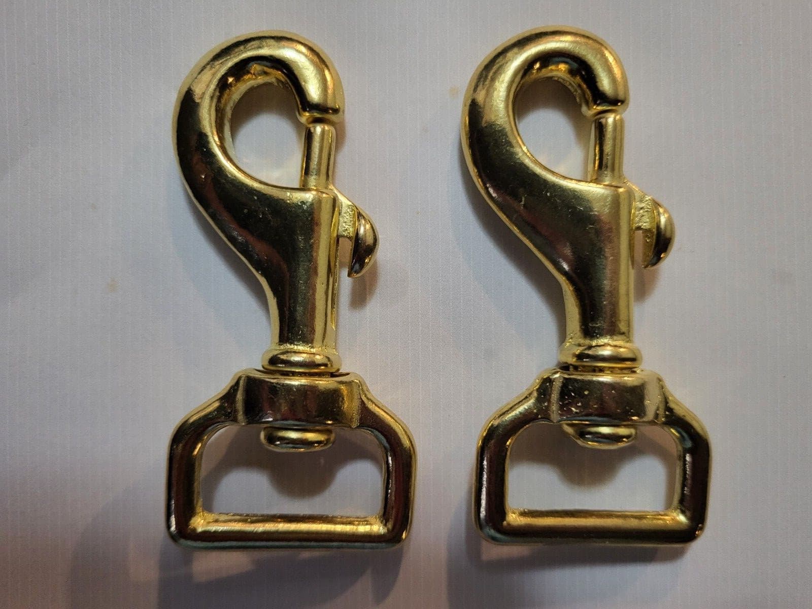 3" Solid Brass Swivel Snap Clip with 1" Strap Square Eye SWL 66 (2 Count) 2