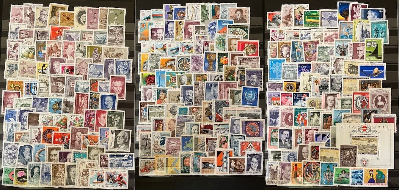 AUSTRIA - 600 Commemorative STAMPS - ALL DIFFERENT - Very Nice Collection - MNH 3