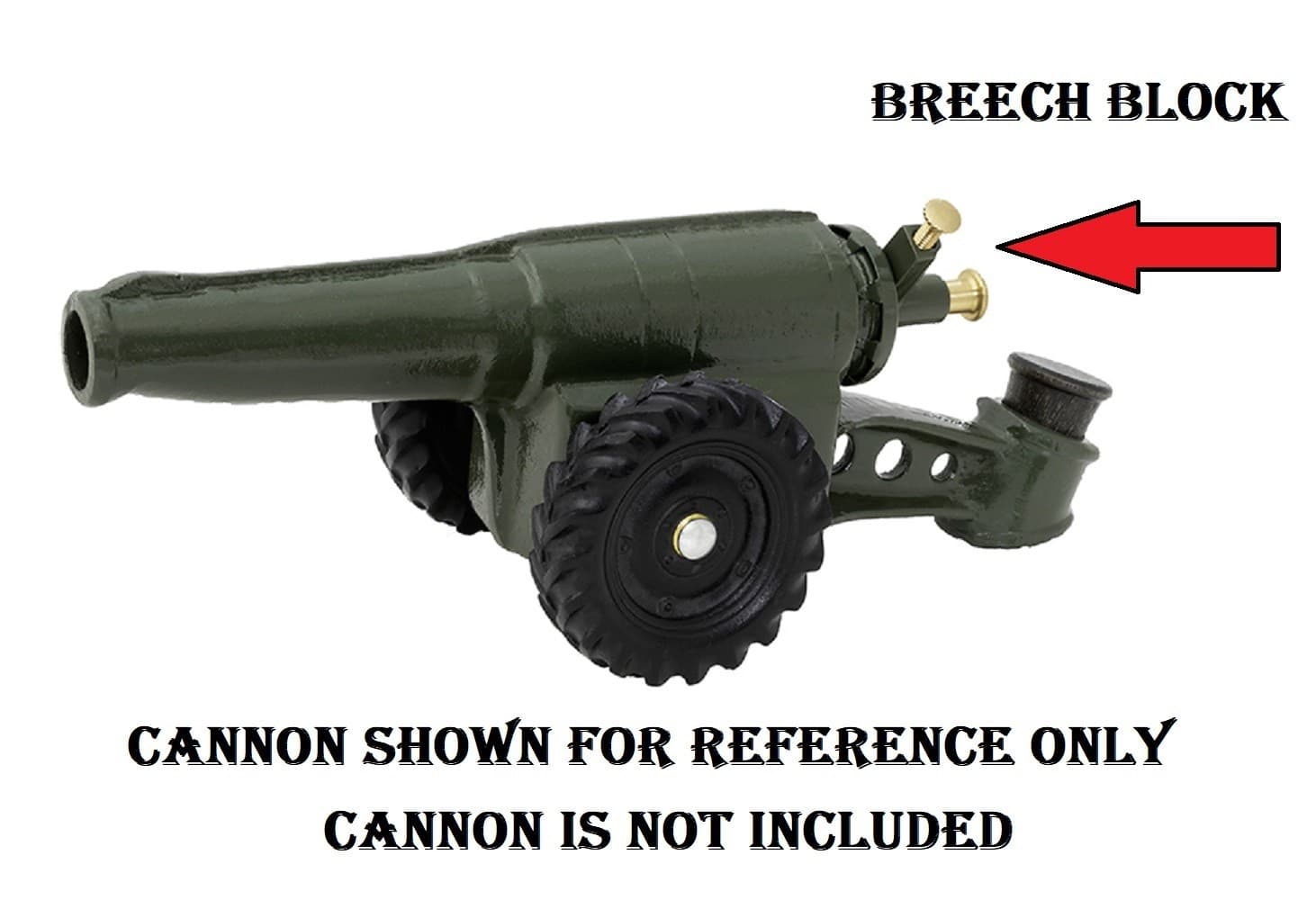 Big-Bang Cannons Breech Block For 60MM Military Cannons : 5BB Green 3