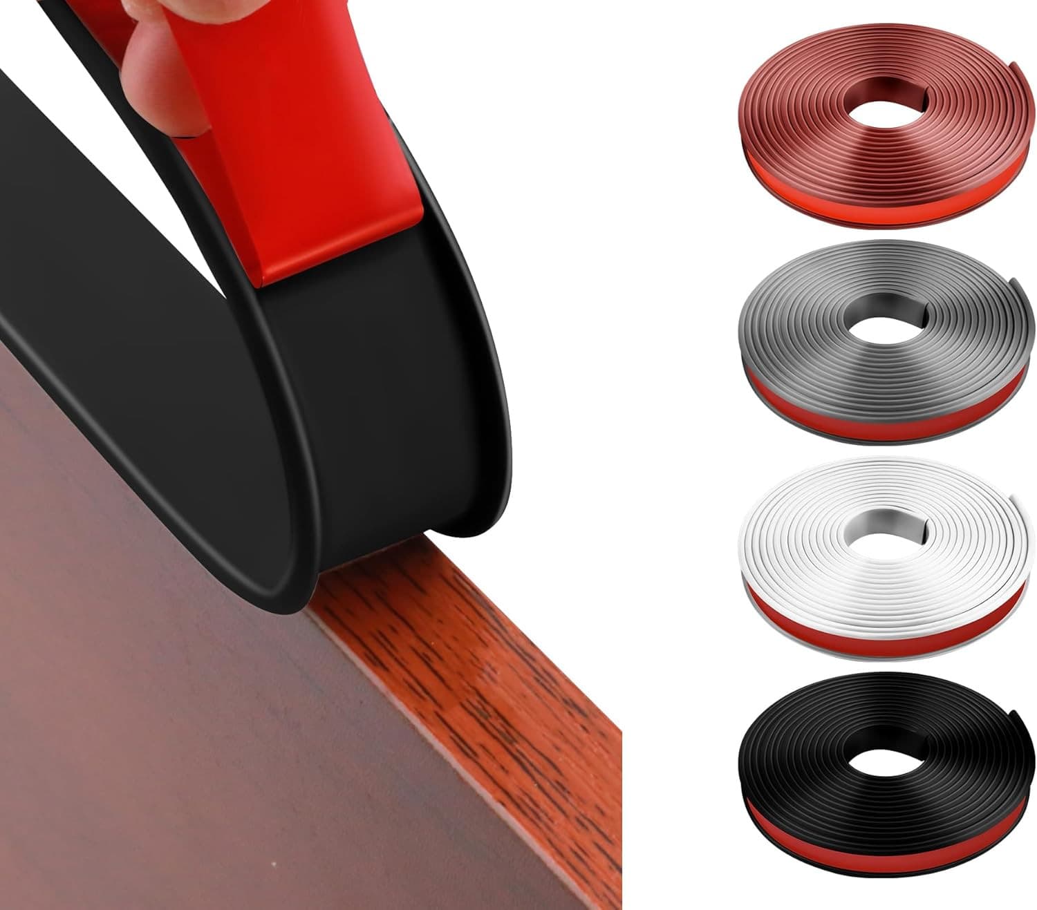 U-Shape Flexible Edge Protector Banding, 0.8" x 20ft Self Adhesive Veneer Edg... 6