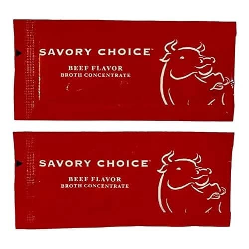 Savory Choice Reduced Sodium Beef Broth Concentrate 50 Stick Packs 9.6g Each ...