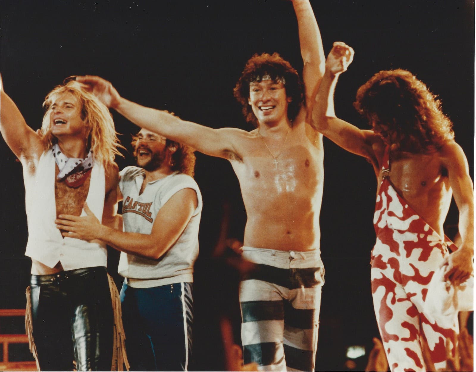 VAN HALEN 8 X 10 PHOTO WITH ULTRA PRO TOPLOADER