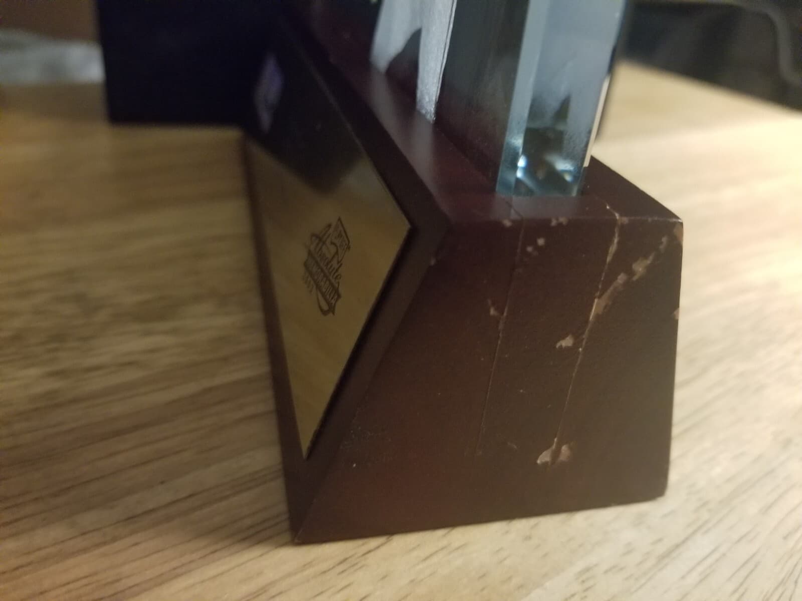 Nolan Ryan Auto #12/15- 2003 Absolute Memorabilia Etched Glass Plaque *ASTROS 4