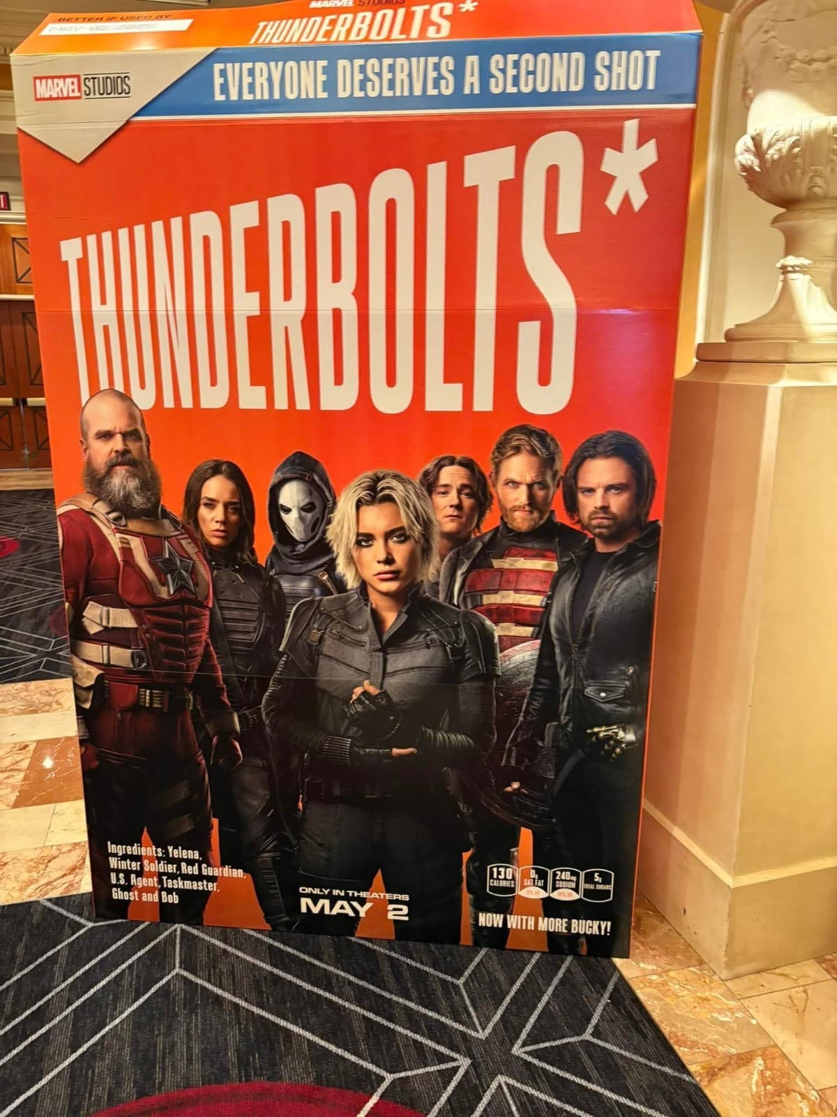 Massive Thunderbolts* Wheaties Box Cardboard Theater Display 3