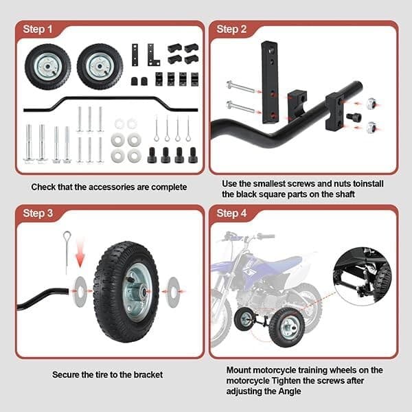Kids Dirt Bike Training Wheels Motorcycle Training Wheel razor yamaha Motorcycle 4