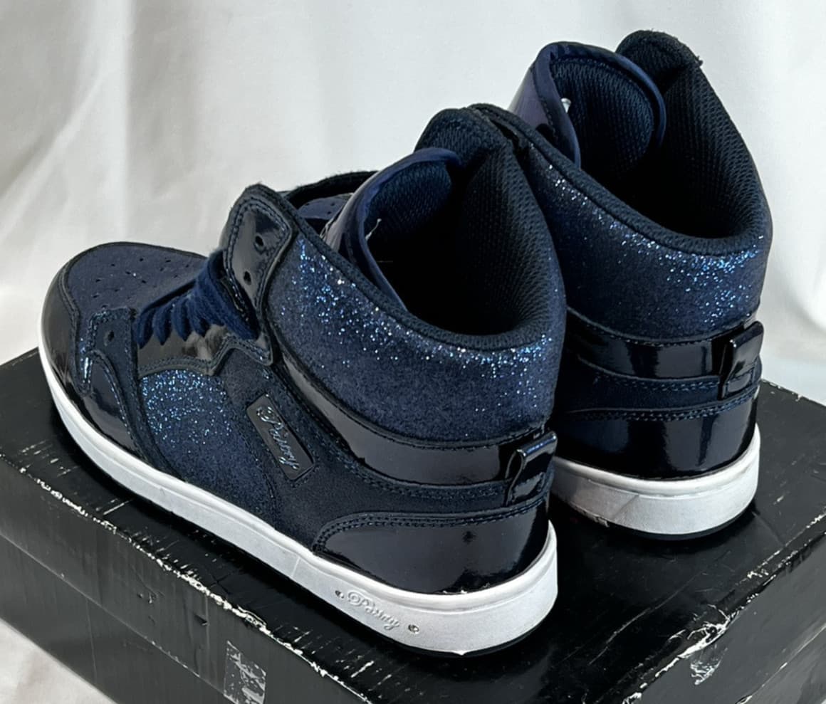 Pastry Women's Glam Pie Glitter High-Top Sneaker Dance Shoes Navy Blue SZ 6 5