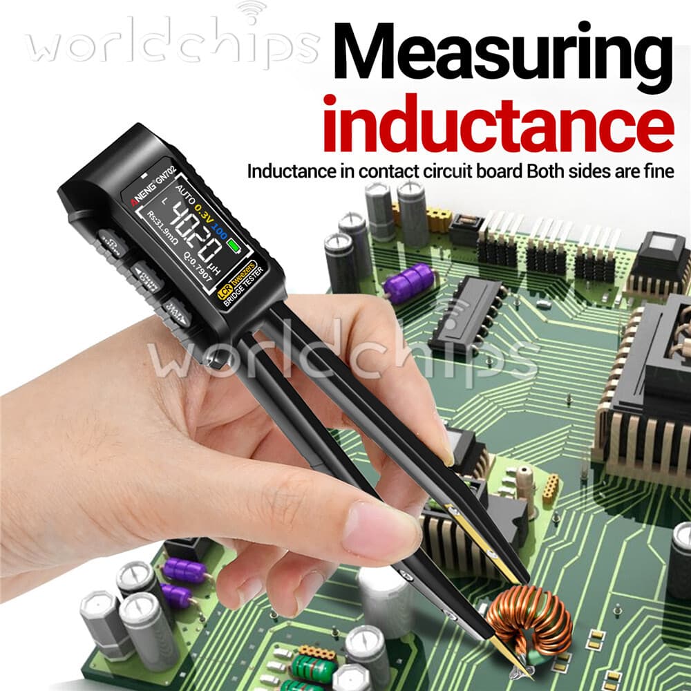 GN702 Smart Tweezer LCR Digital Bridge Meter Capacitor Inductor Component Test 6