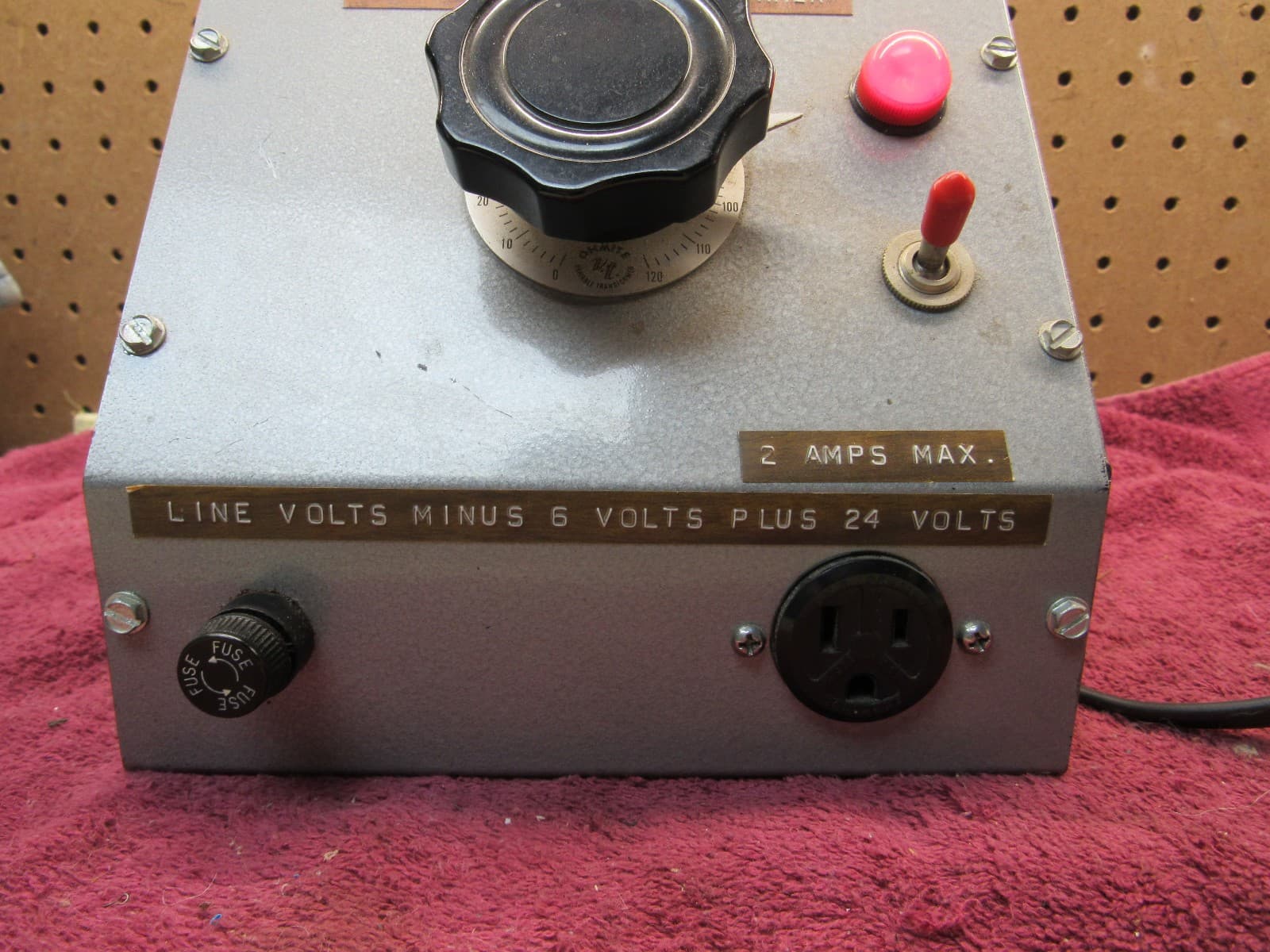 Vintgae Home Brew Variable Transformer Ohmite VT-3N Variac 3
