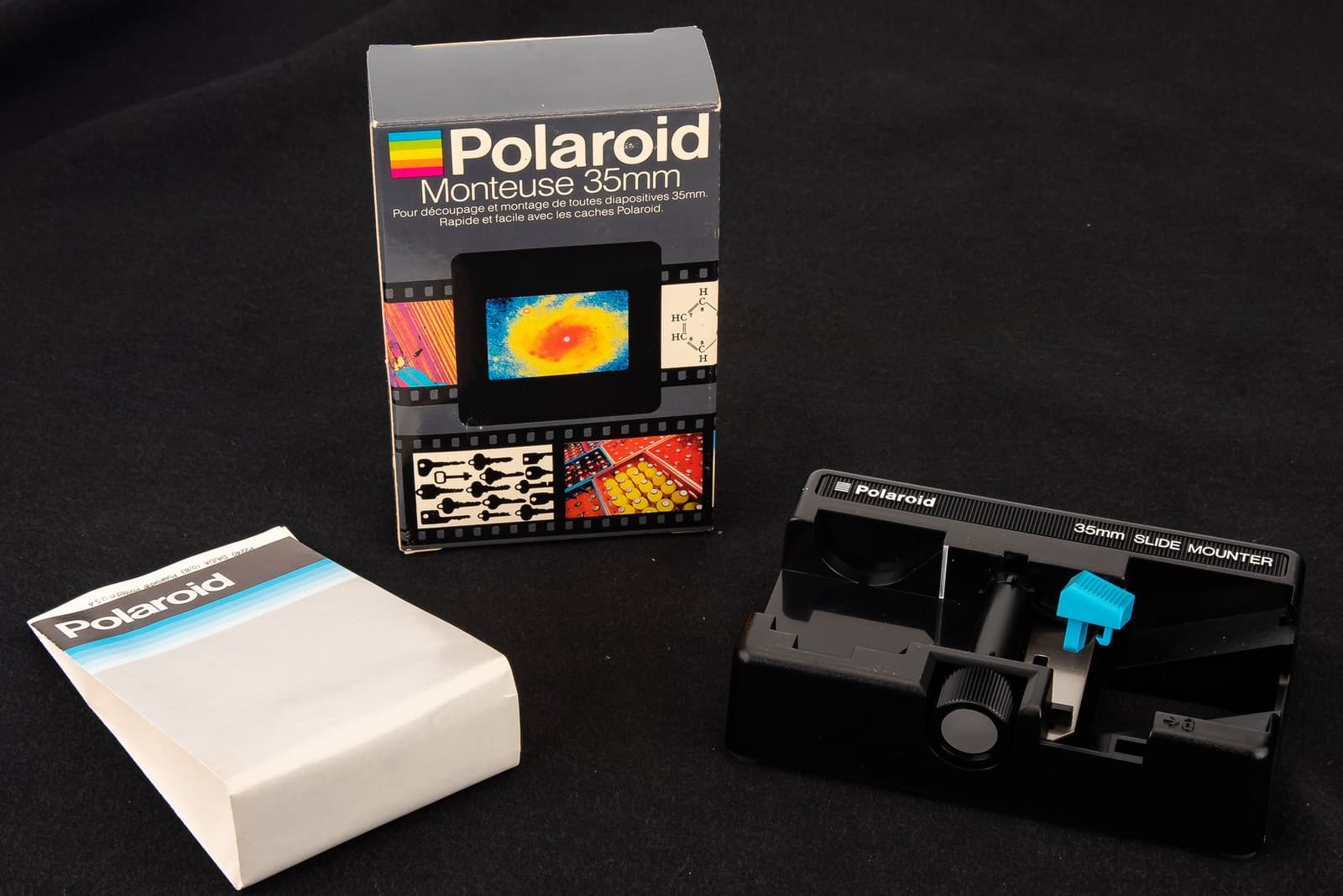 Polaroid 35mm Slide Mounter Transparency Film Cutter NEW in Box w 200 Mounts V20 2