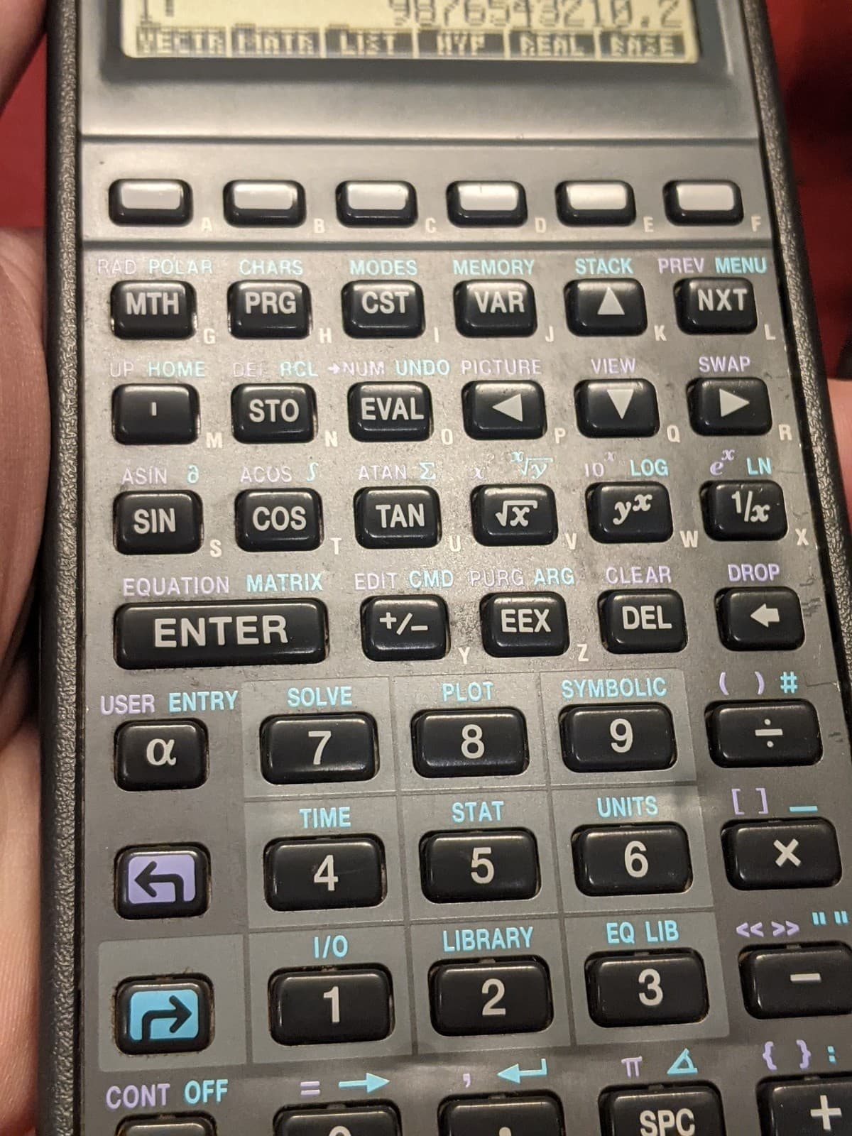 Hewlett Packard HP 48GX High Contrast Black Screen 128K Graphing Calculator 6