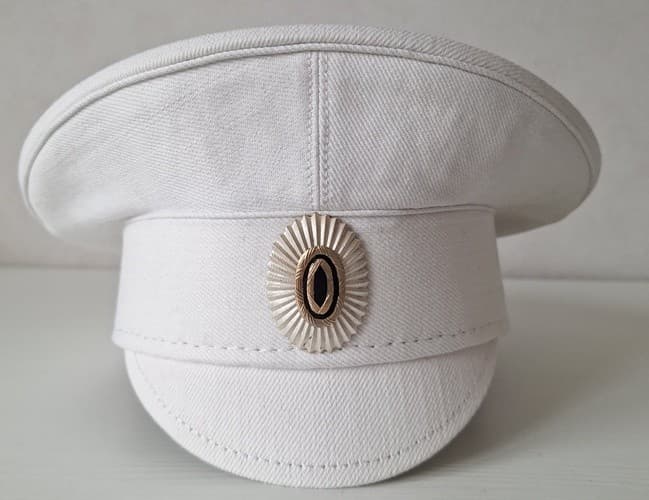 Imperial Russian Army Summer Officer Service Cap with badge, Repro