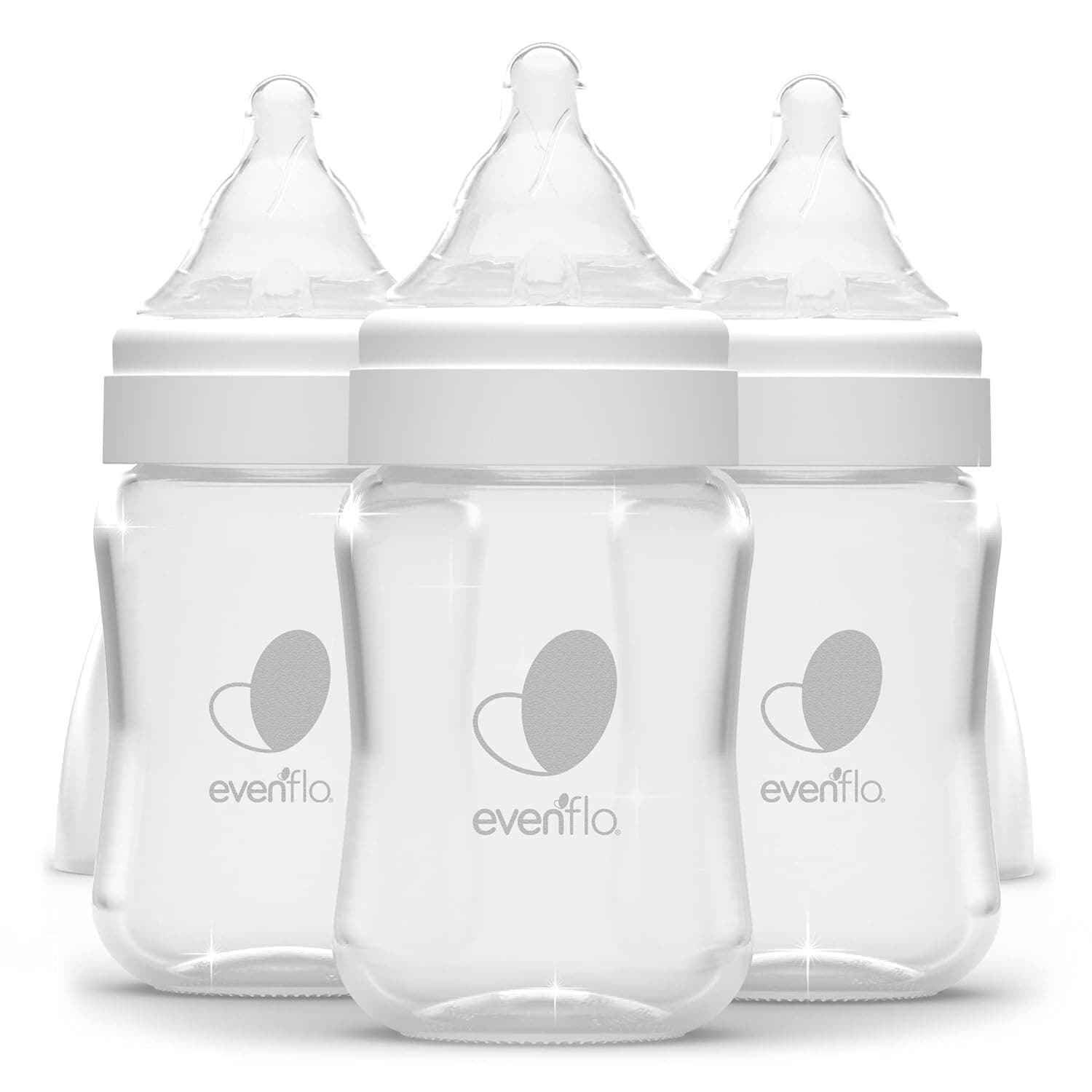 Evenflo Balance Wide-Neck Glass Anti-Colic Baby Bottles  - 6oz (3 Pack) ~NEW~ 6