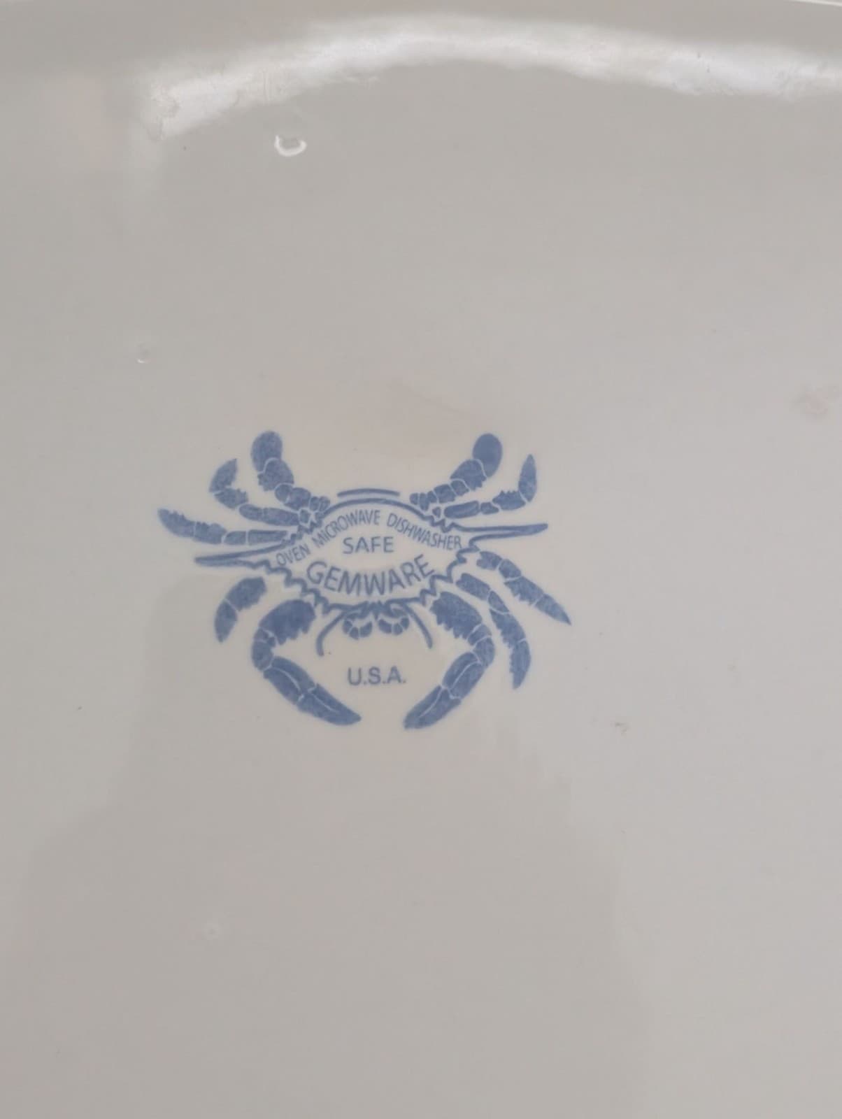 Gemware USA Blue Crab Ceramic Serving Platter & Bowl Coastal Beach House 4