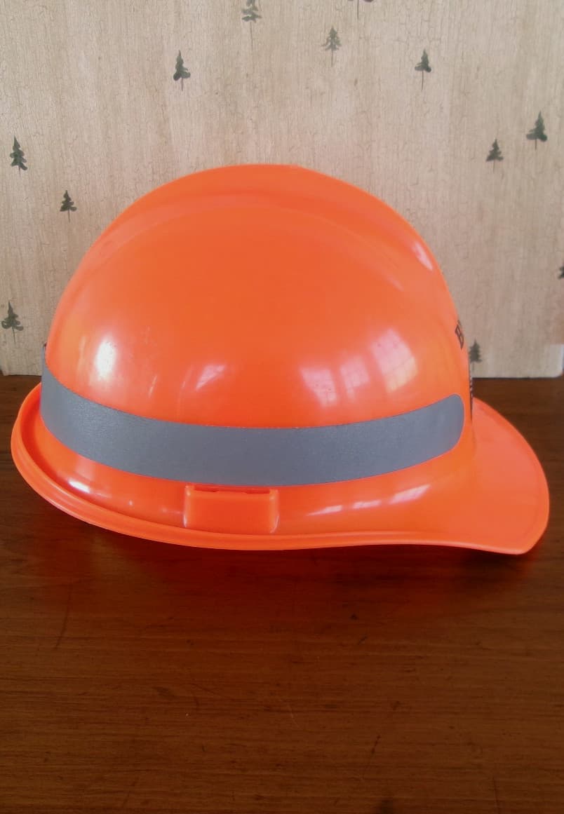 BNSF Railway Orange Hard Hat Plastic Bullard 6 1/2-8 302RT Type 1 Class E,G & C 4