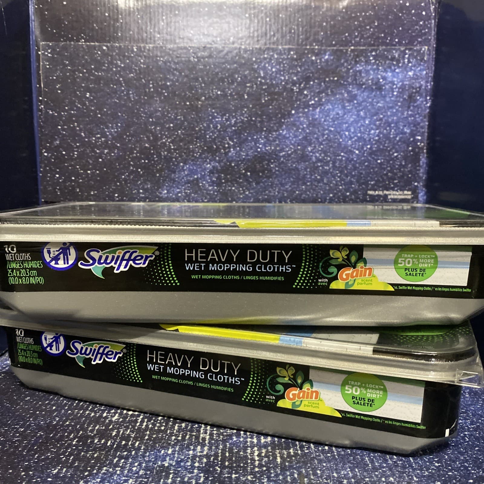 2 X Swiffer Heavy-Duty Wet Cloth Gain Scent 10/Pack In each 2