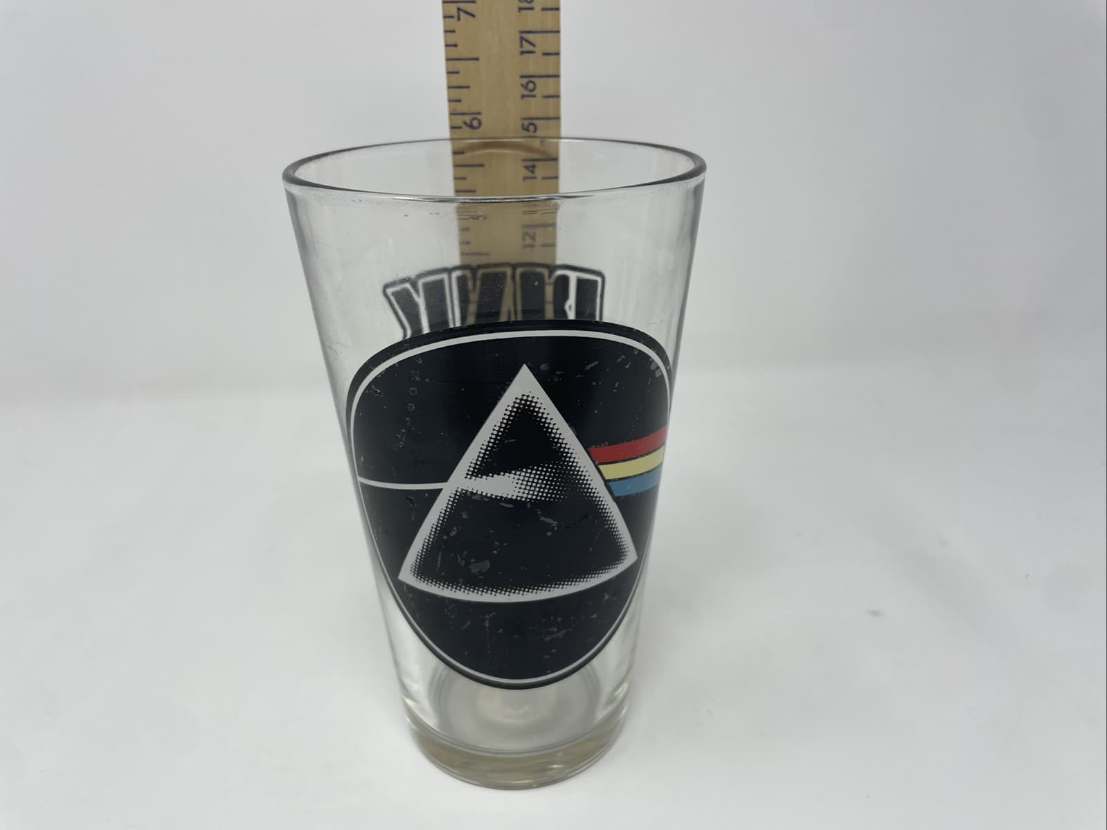 Pink Floyd Rock N’ Roll Pint 16 oz. Tall Glass 6” 2007 Dark Side Of The Moon Art 5