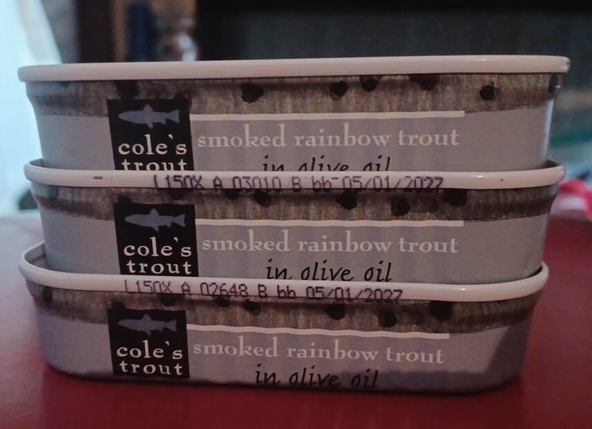 COLES TROUT SMOKED 3.2 Ounce Pack of 3 3