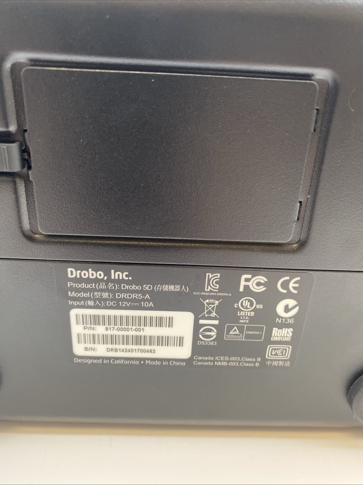 Drobo 5D (DRDR5-A) 5-Bay Direct Attached Storage DAS – USB 3.0 + Thunderbolt 2 6