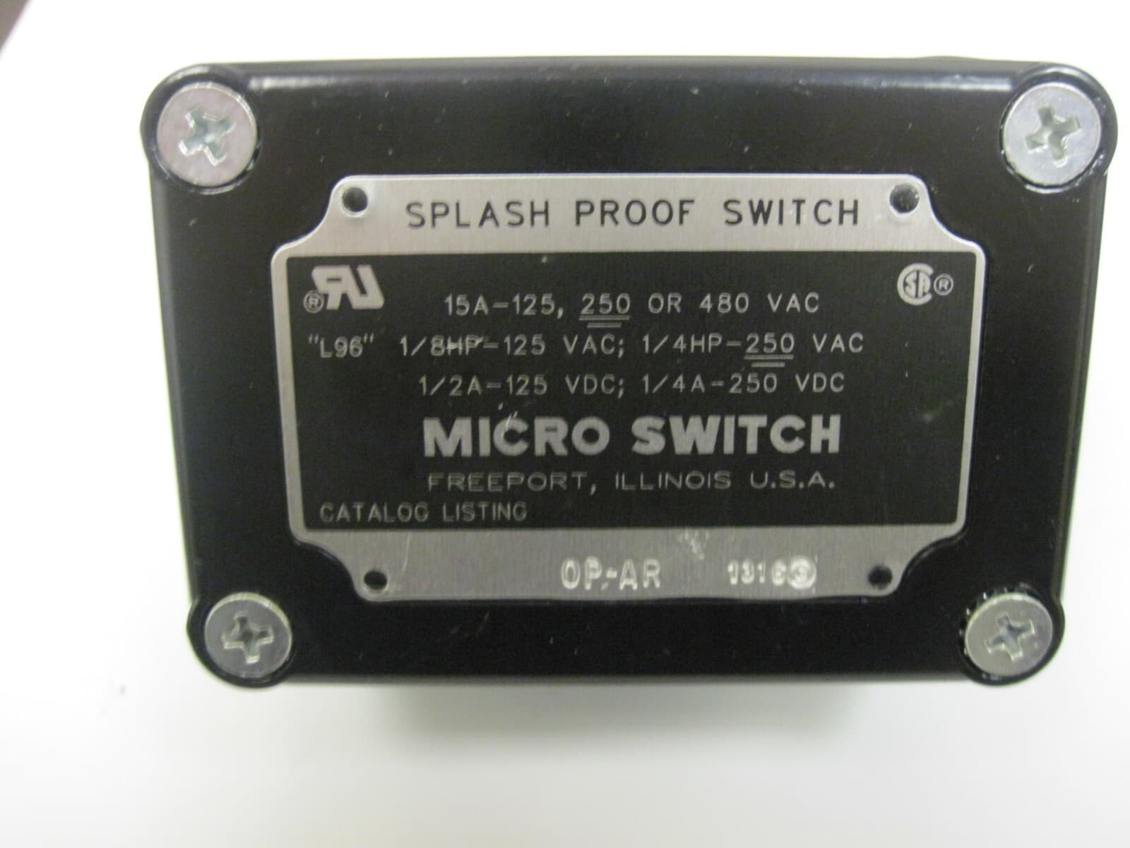 OP-AR  HONEYWELL  LIMIT SWITCH 2