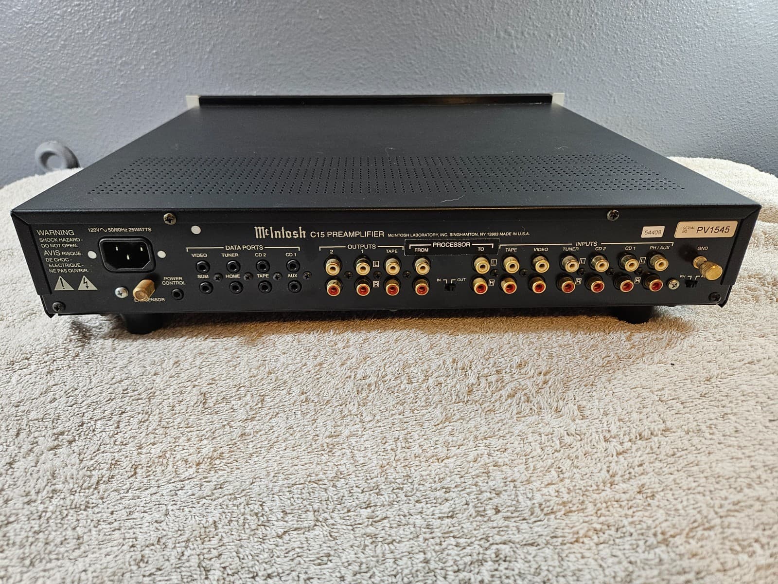 McIntosh C-15 Preamplifier - MINT - With Remote, Original Box 4