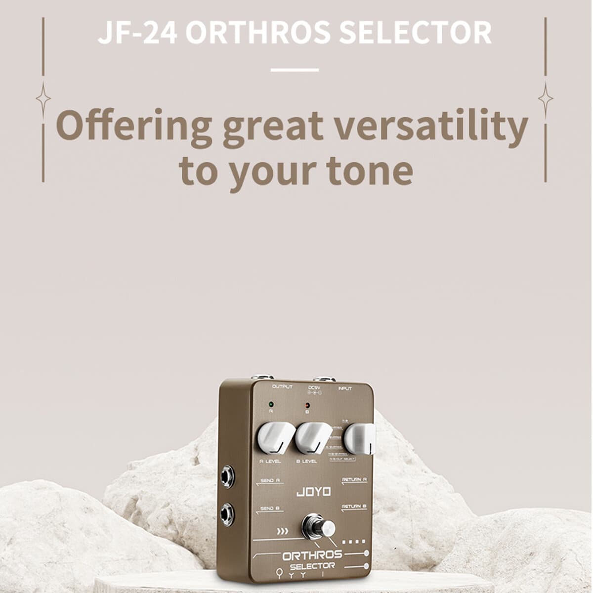 JOYO Loop Guitar Effect Pedal 6 Looping Modes 2 Line Loop JF-24 Selector Pedal 3