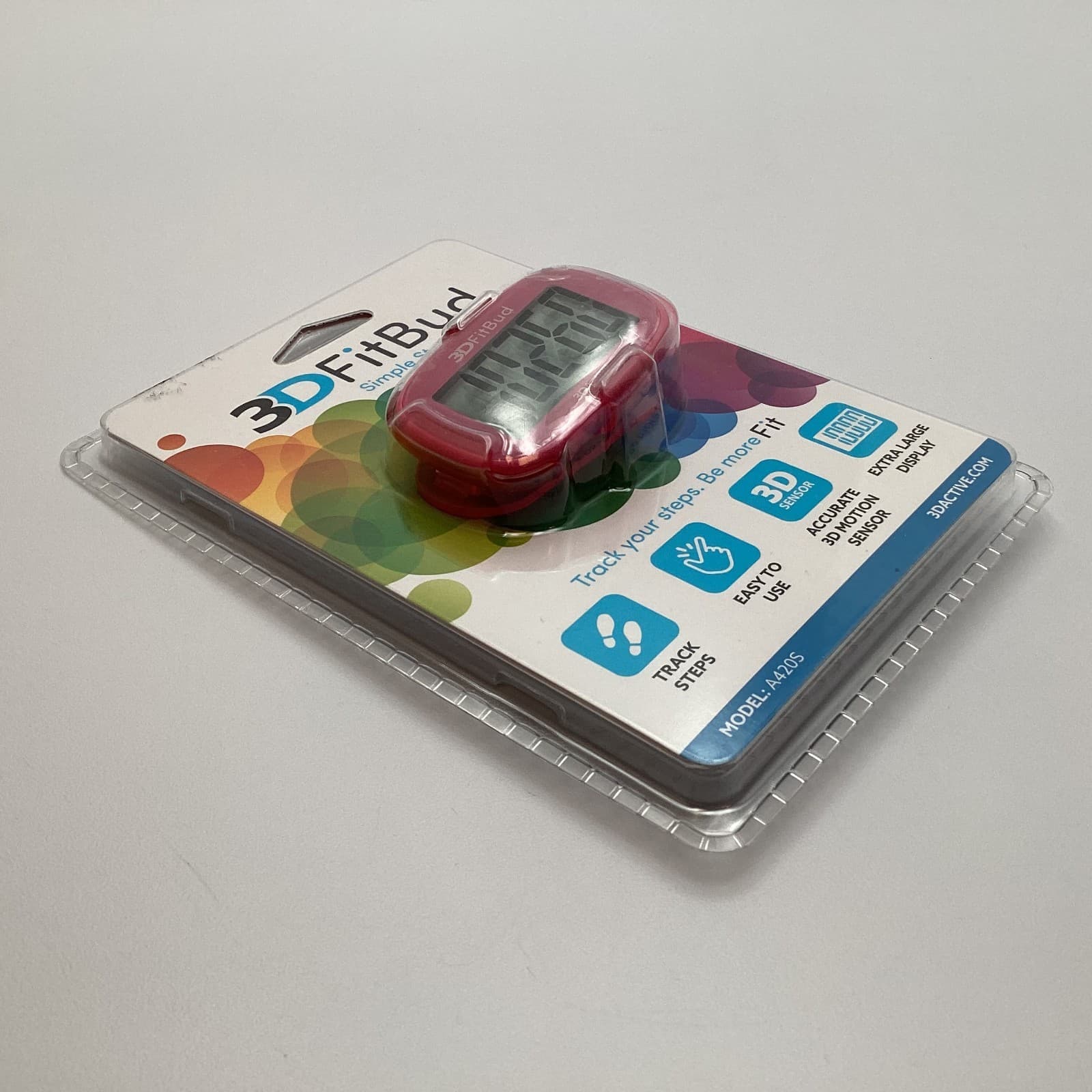 3DFitBud A420S Simple Step Counter – Pink – Sealed New in Package 4