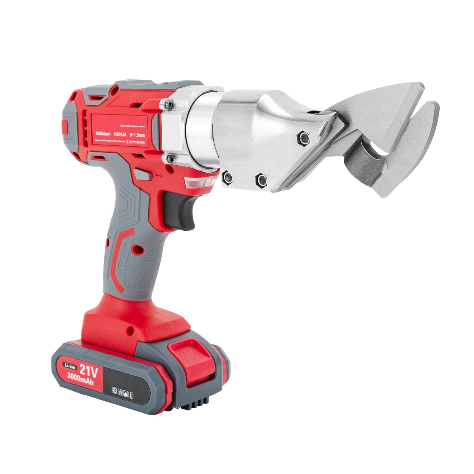 Electric Tin Snips,Sheet Metal Cutter Scissors 600W Heavy Duty Cutter Power Tool 5