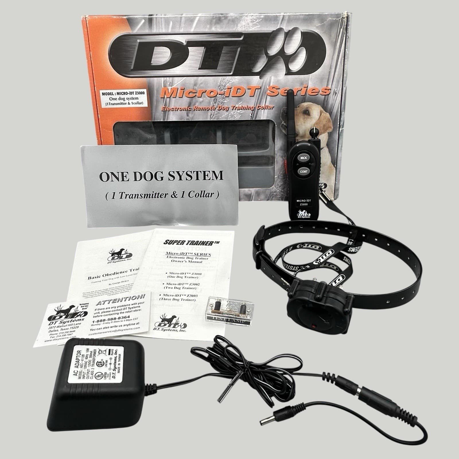 Micro iDT Z3000 Dog Training Collar Remote & Transmitter Used Ships Quickly